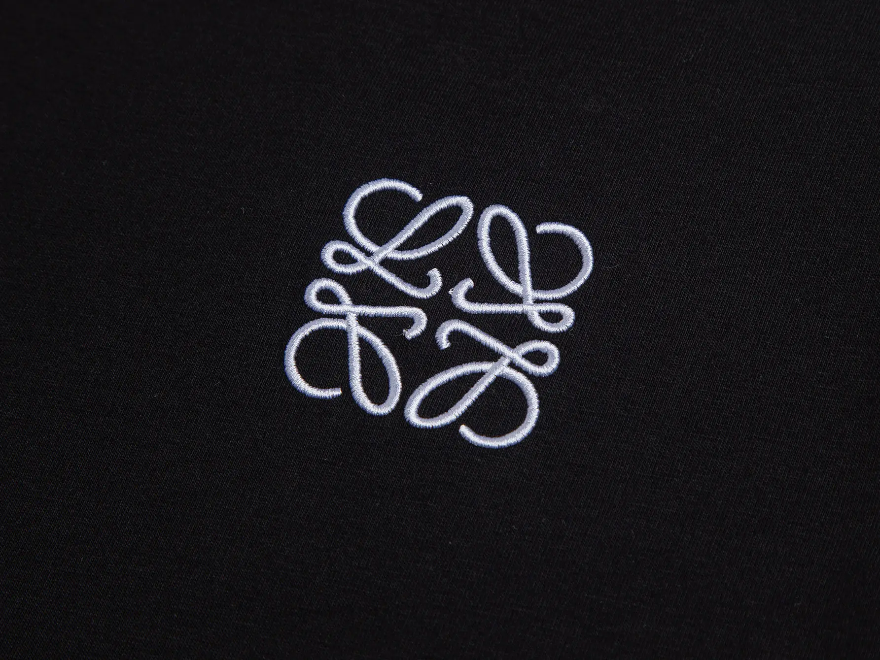 Anagram Embroidered Mercerized Cotton T-Shirt D9016247 — view 3