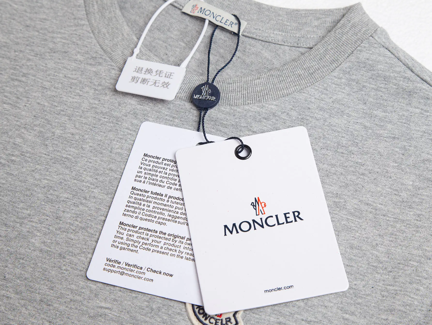 Logo-Appliqué Mercerized Cotton T-Shirt D9016253 — view 4