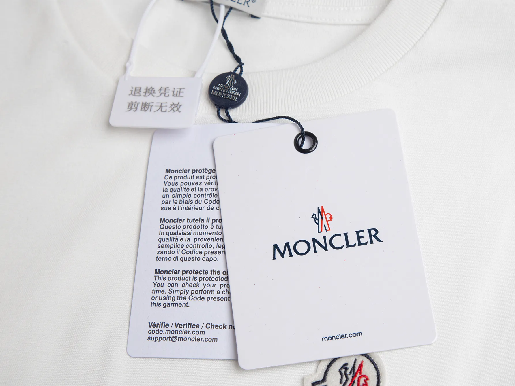 Logo-Appliqué Mercerized Cotton T-Shirt D9016254 — view 6