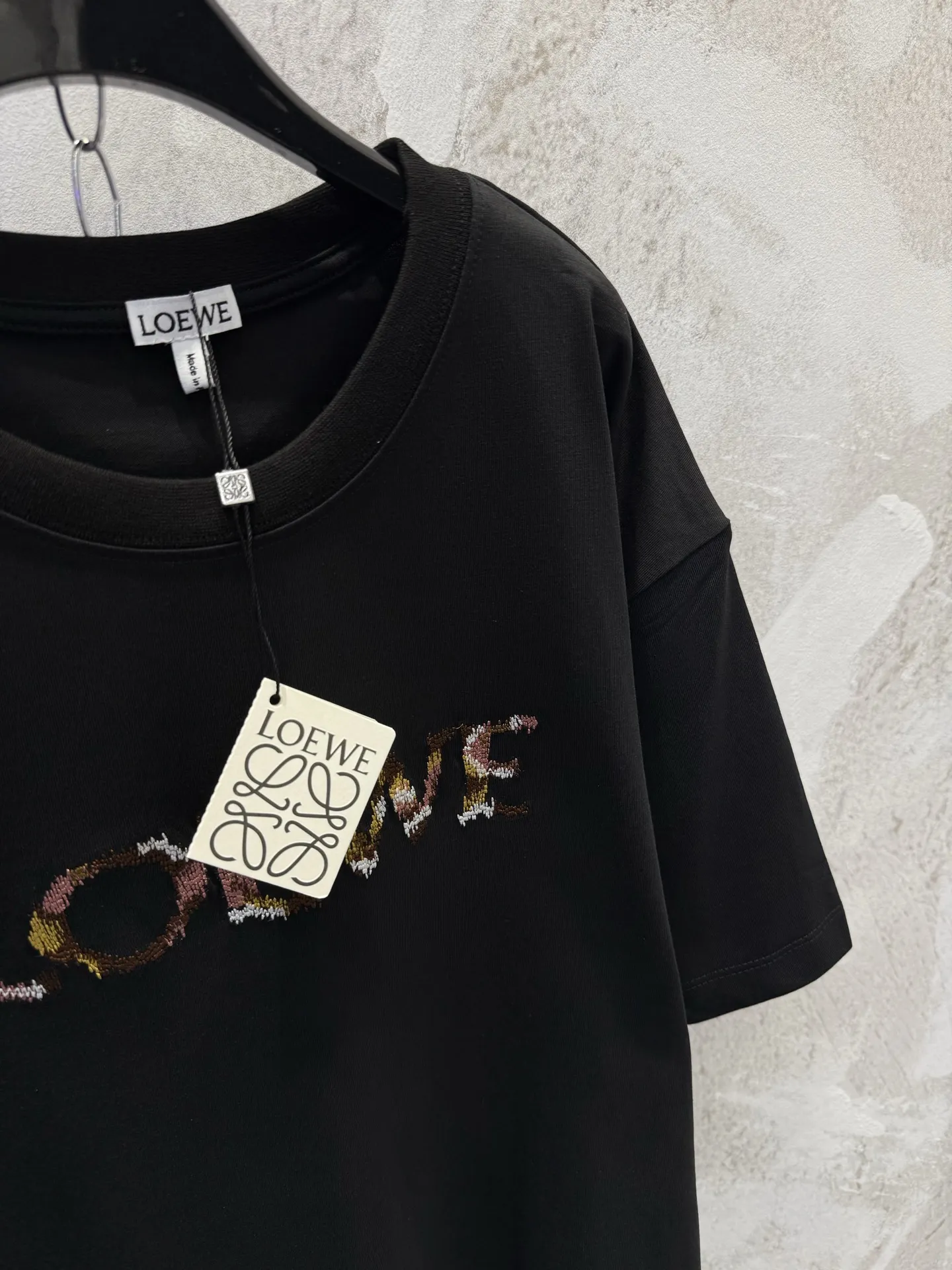 Embroidered Logo Cotton T-Shirt D15513366 — view 3