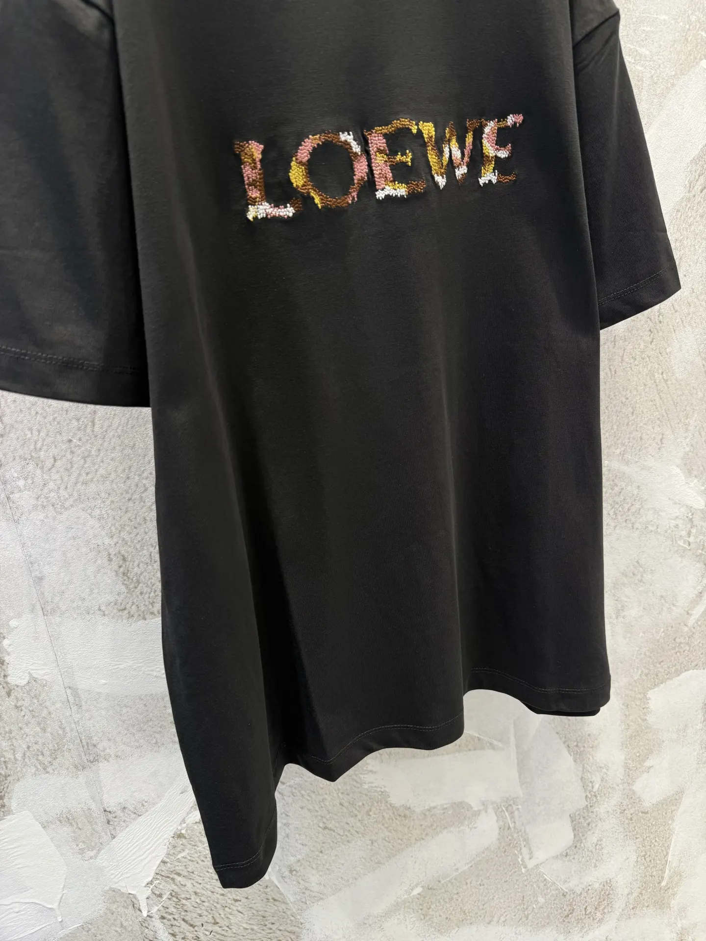 Embroidered Logo Cotton T-Shirt D15513366 — view 6