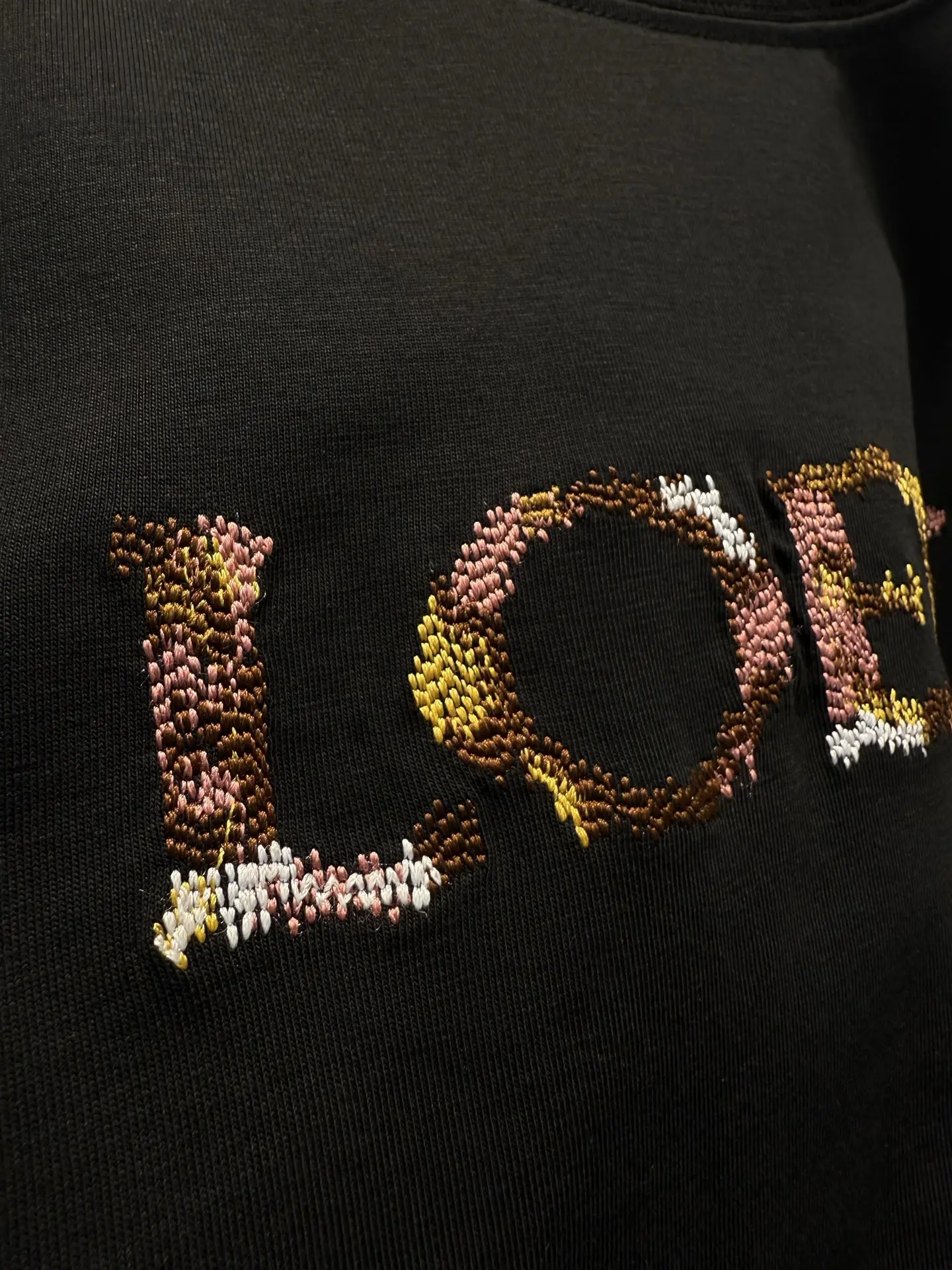 Embroidered Logo Cotton T-Shirt D15513366 — view 7