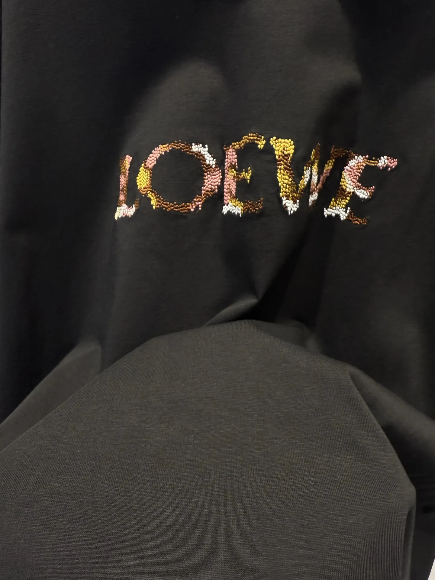 Embroidered Logo Cotton T-Shirt D15513366 — view 8