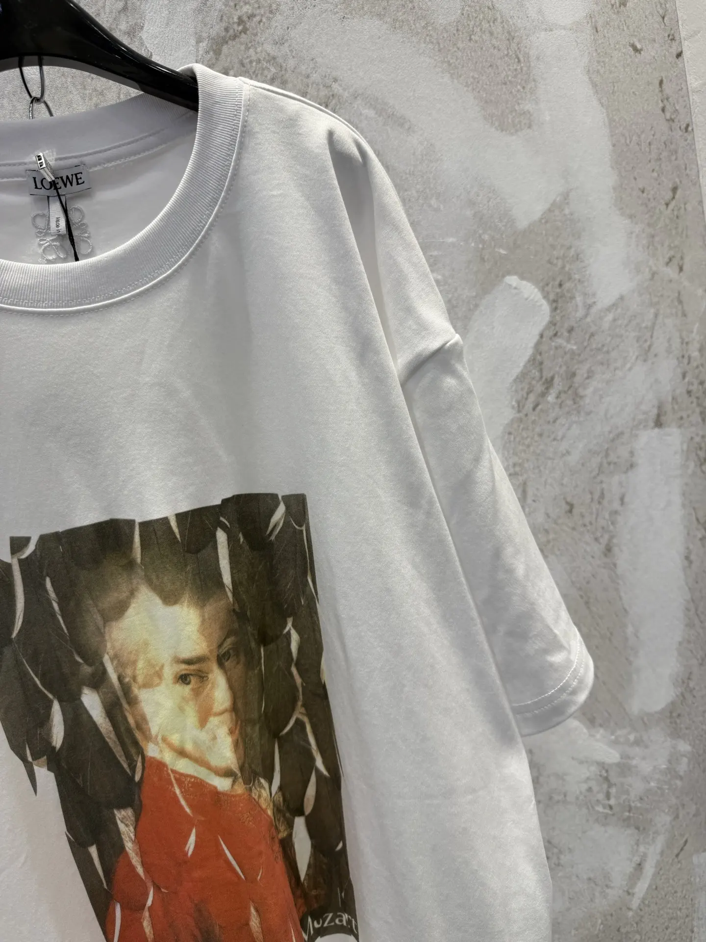 Mozart Oil Painting Print Pima Cotton T-Shirt D15513367 — view 8