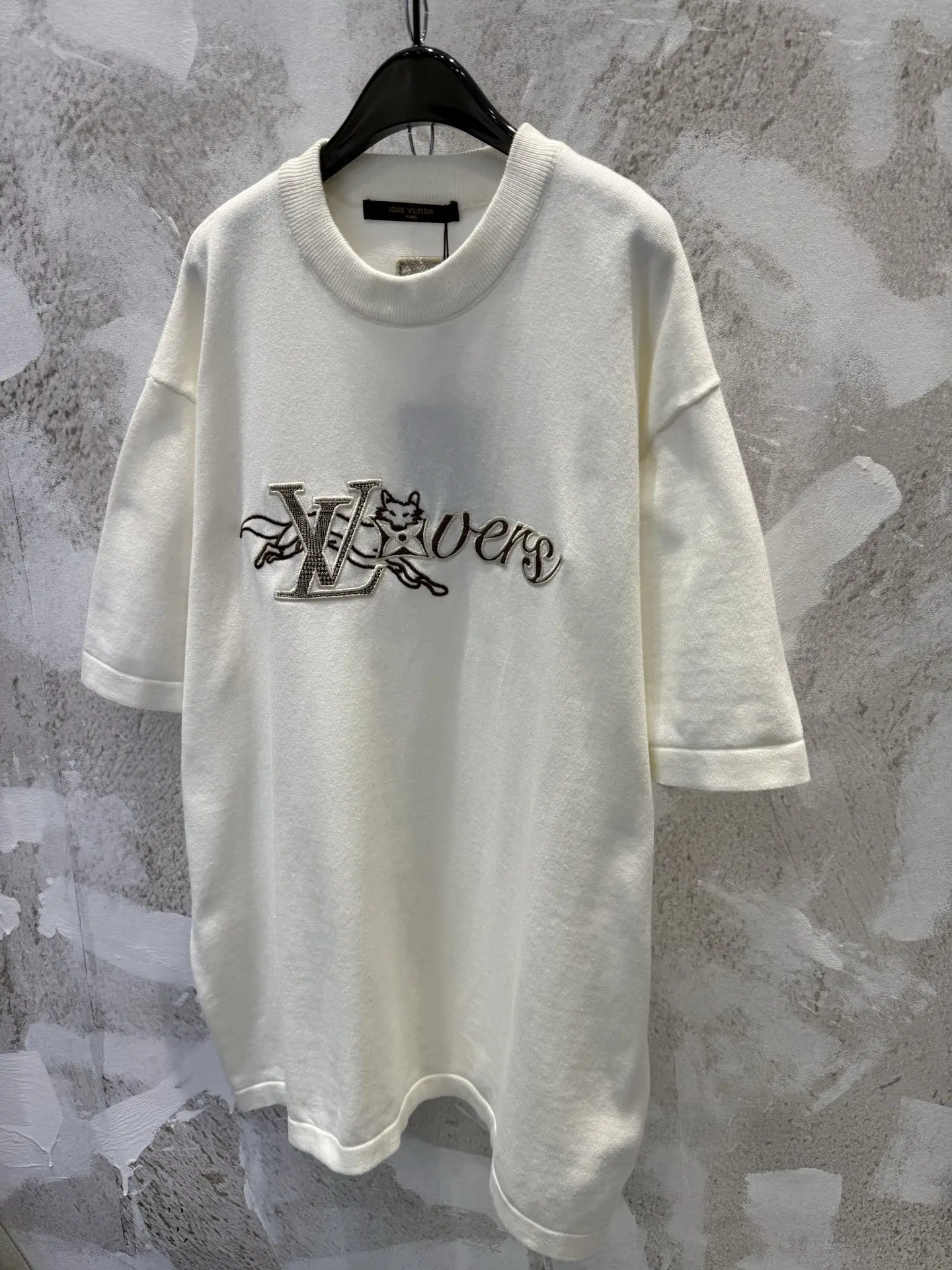 Embroidered Knit Cotton T-Shirt D17019224 — view 3