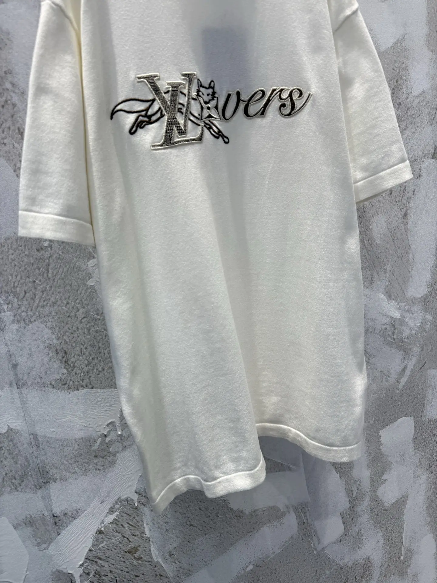Embroidered Knit Cotton T-Shirt D17019224 — view 5