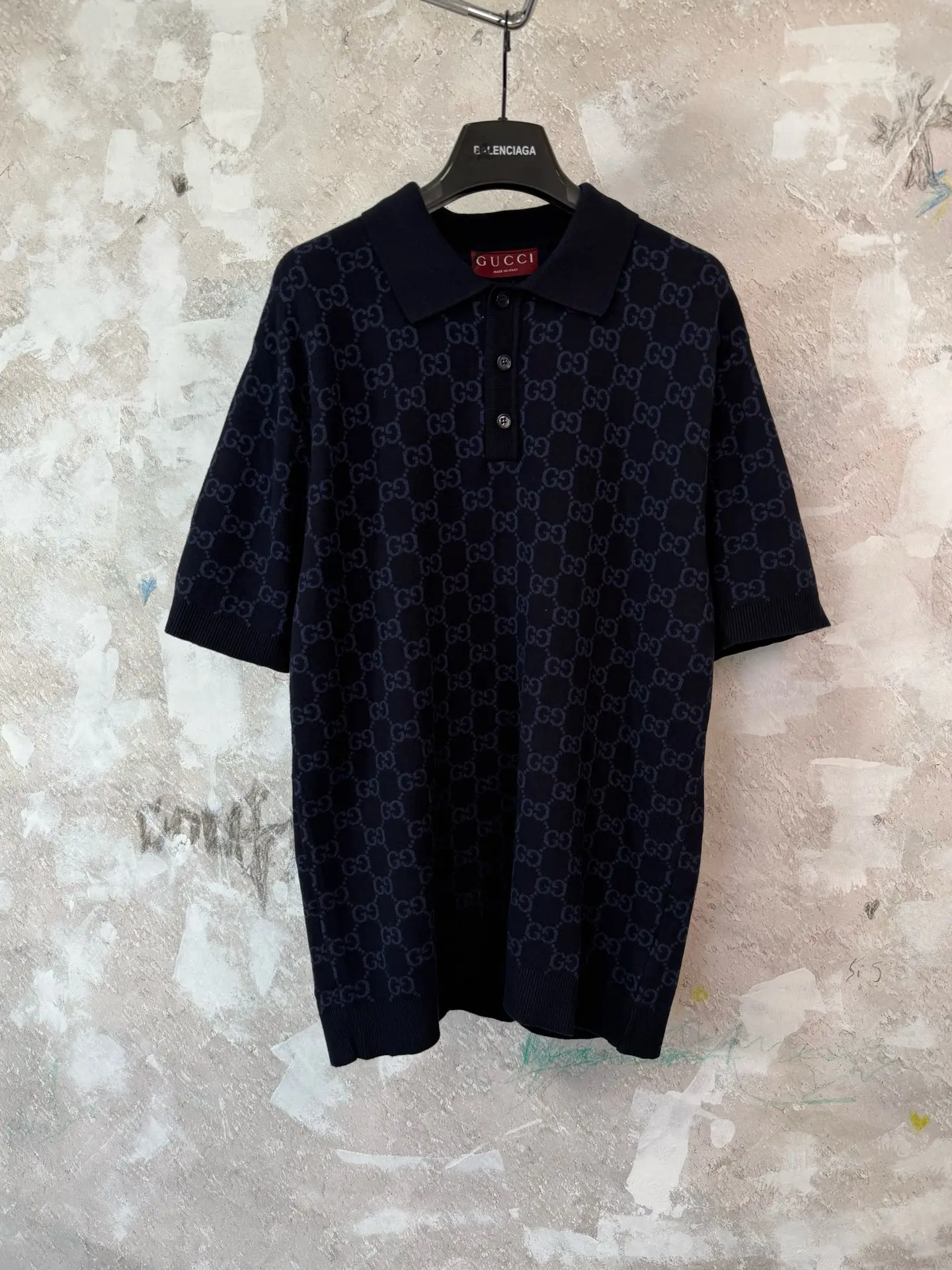 GG Monogram Jacquard Silk-Cotton Polo Shirt D18519231