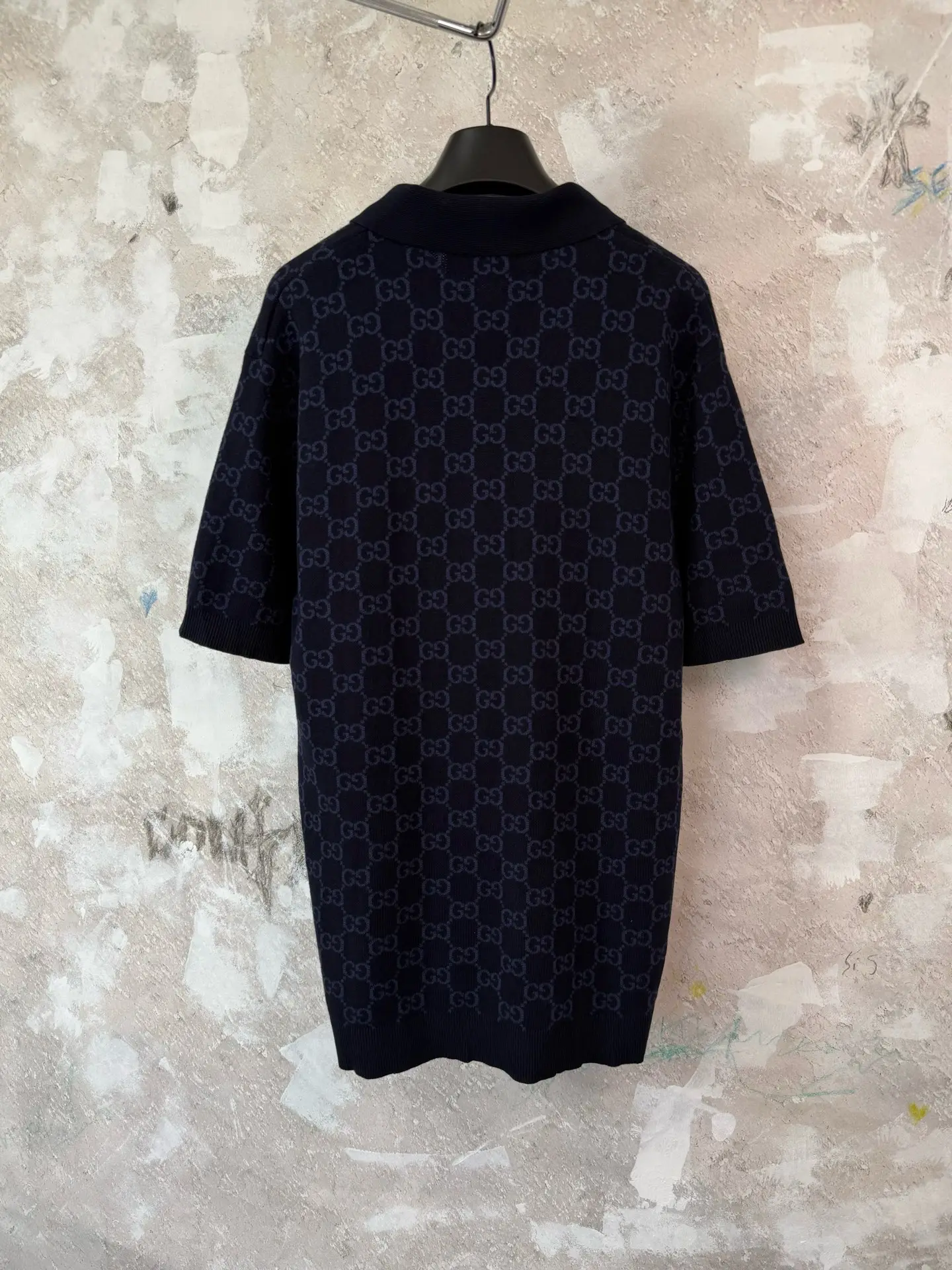 GG Monogram Jacquard Silk-Cotton Polo Shirt D18519231 — view 2