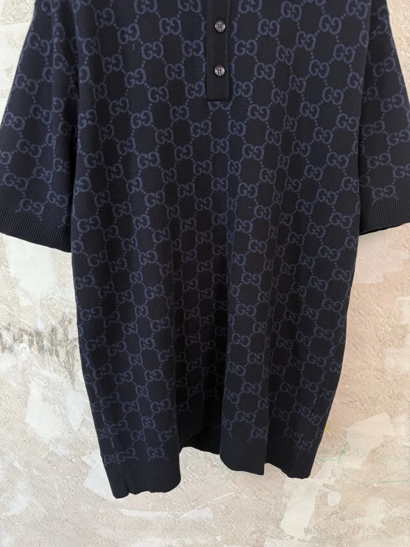 GG Monogram Jacquard Silk-Cotton Polo Shirt D18519231 — view 4
