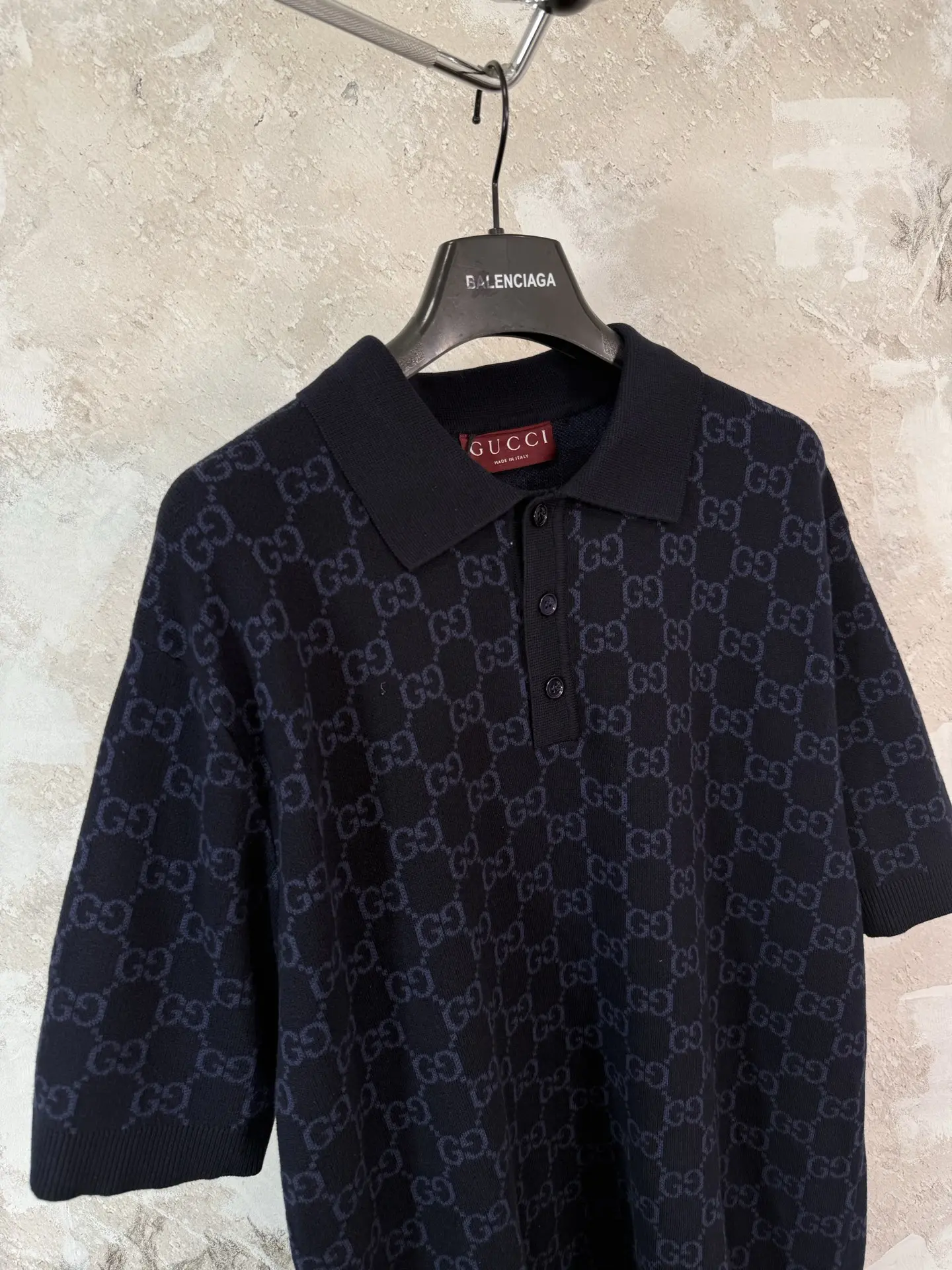 GG Monogram Jacquard Silk-Cotton Polo Shirt D18519231 — view 10