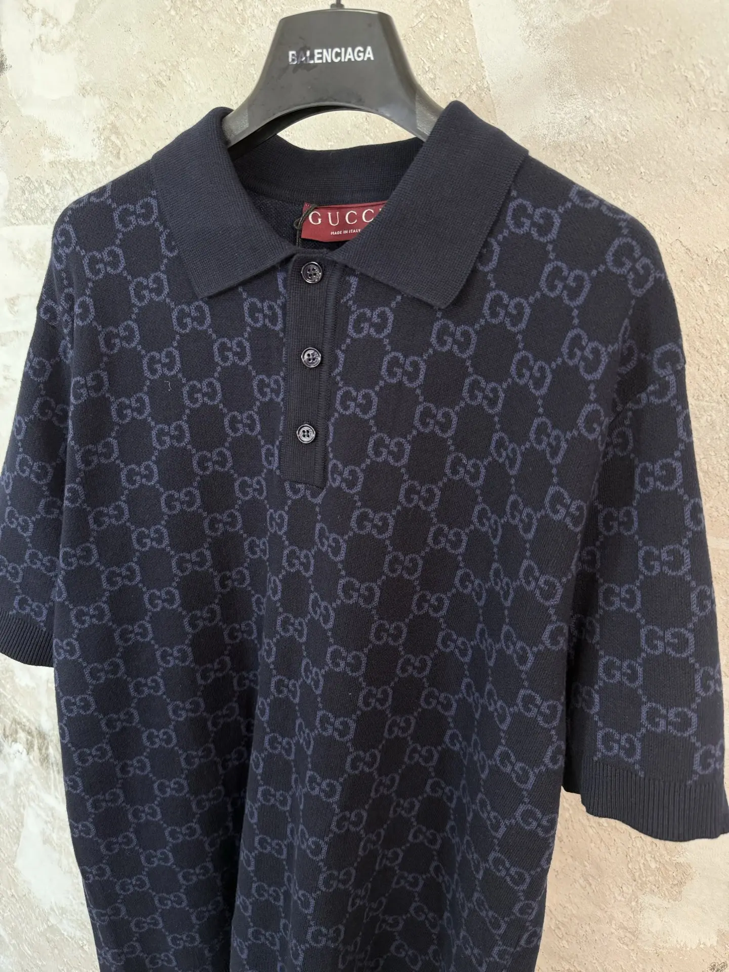 GG Monogram Jacquard Silk-Cotton Polo Shirt D18519231 — view 11