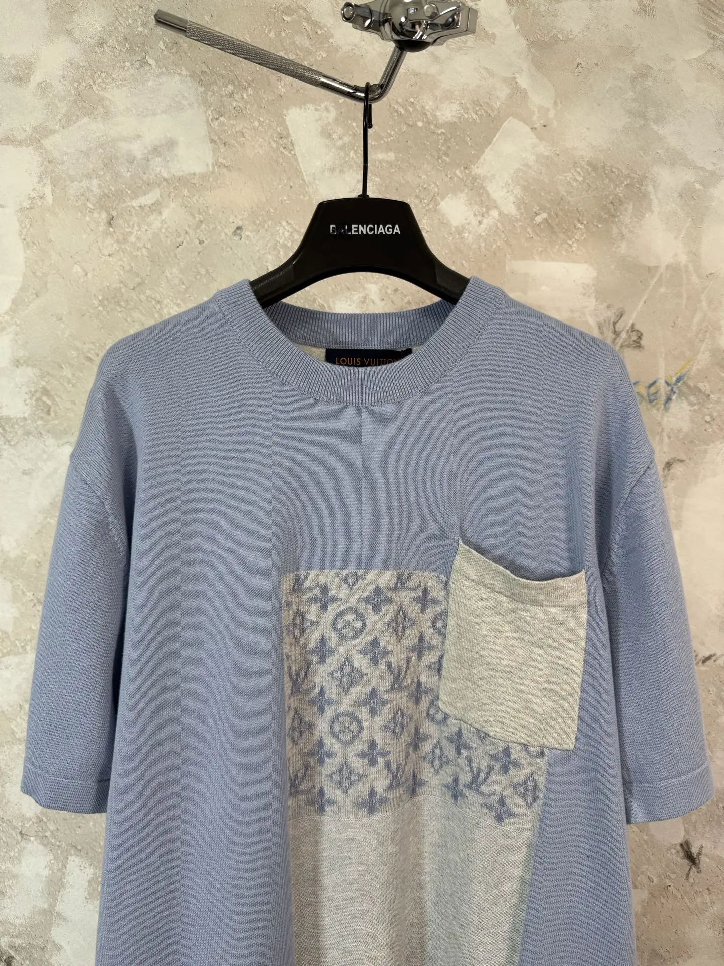 Monogram Patchwork Knit T-Shirt D19519226 — view 3