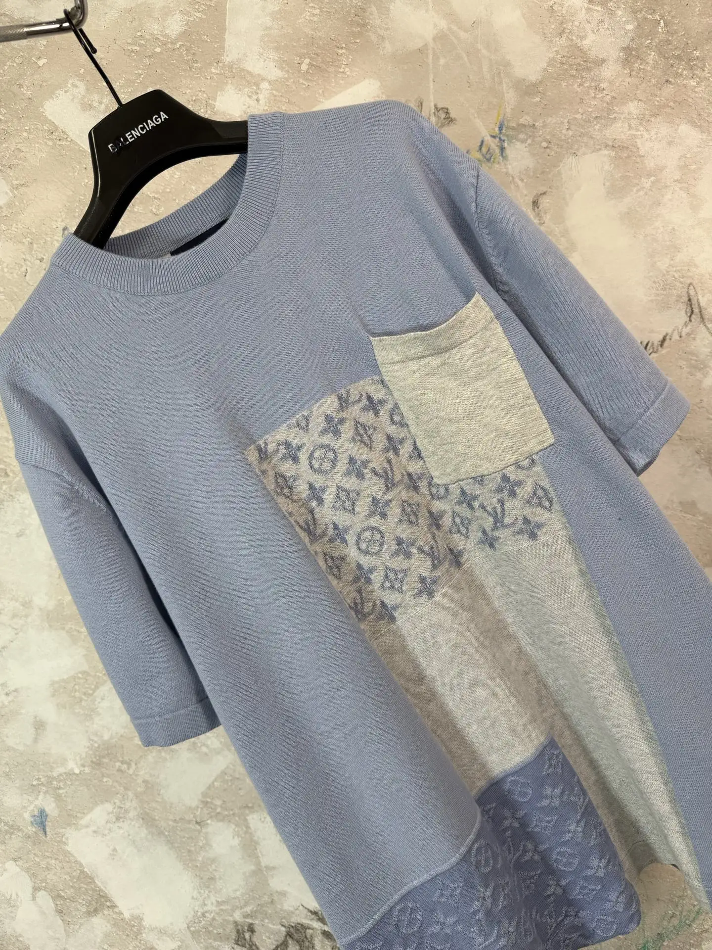 Monogram Patchwork Knit T-Shirt D19519226 — view 4