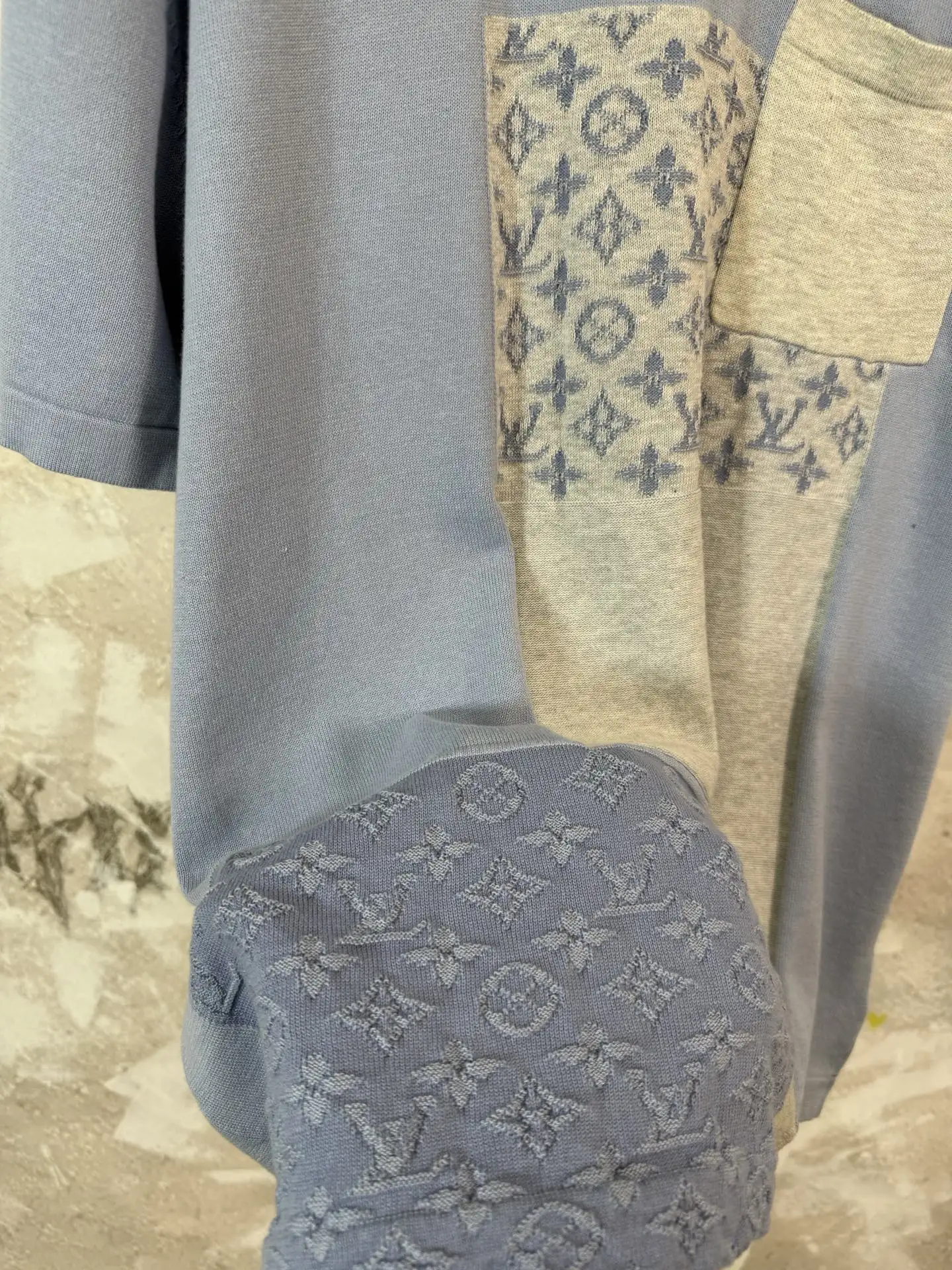 Monogram Patchwork Knit T-Shirt D19519226 — view 7