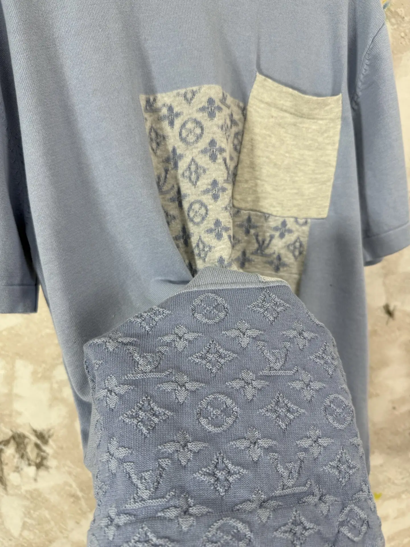 Monogram Patchwork Knit T-Shirt D19519226 — view 11