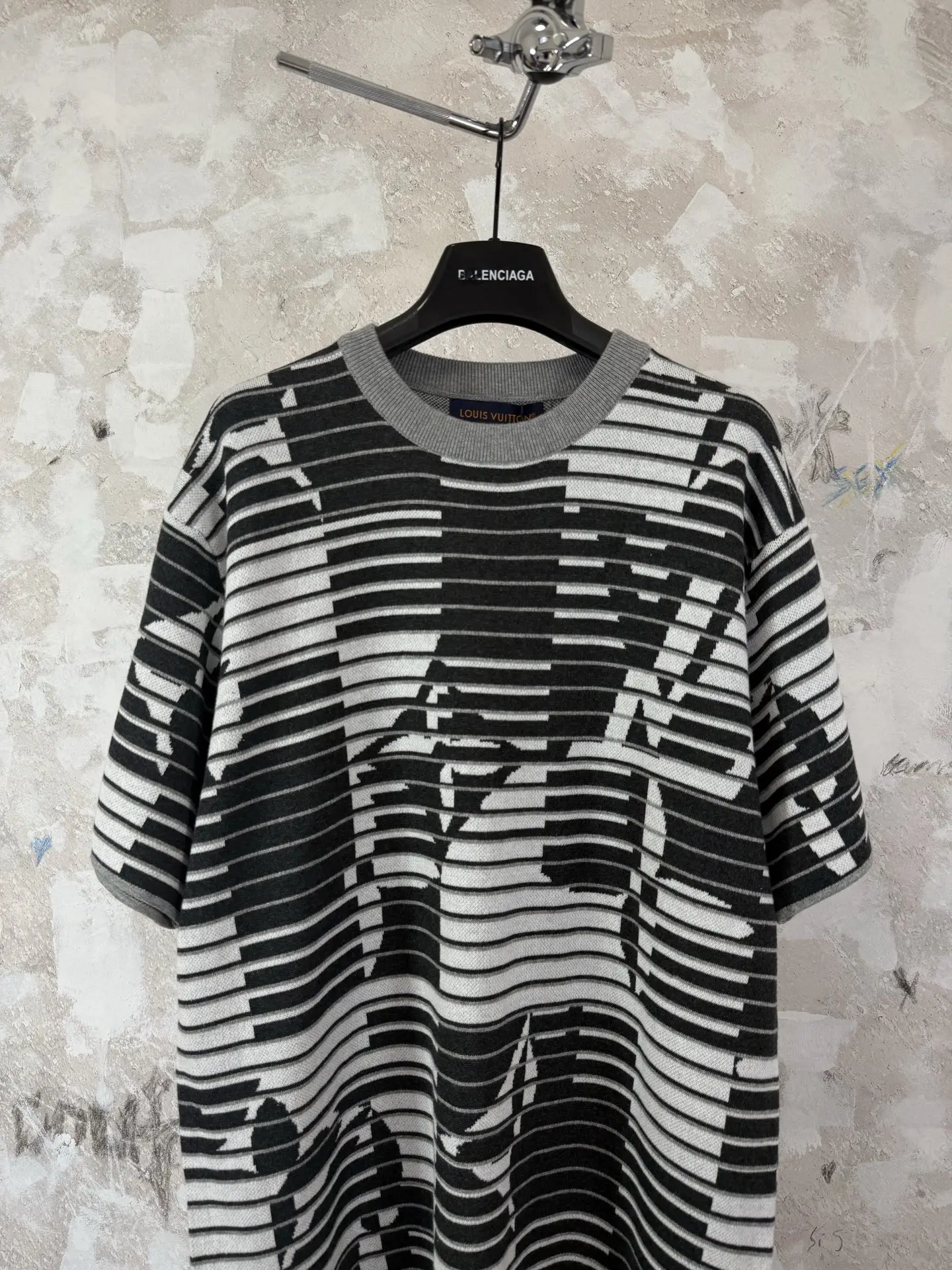 Optical Illusion Monogram Knit T-Shirt D19519230 — view 3