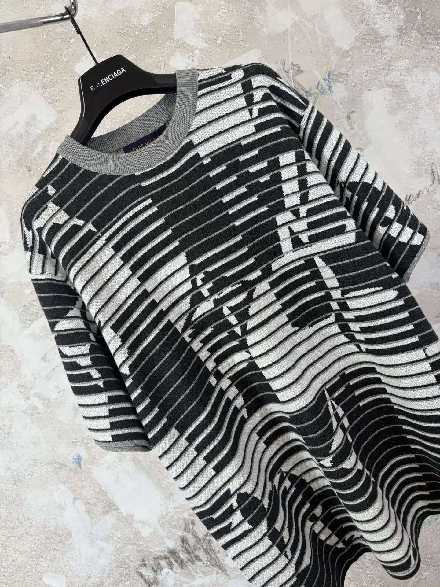 Optical Illusion Monogram Knit T-Shirt D19519230 — view 5