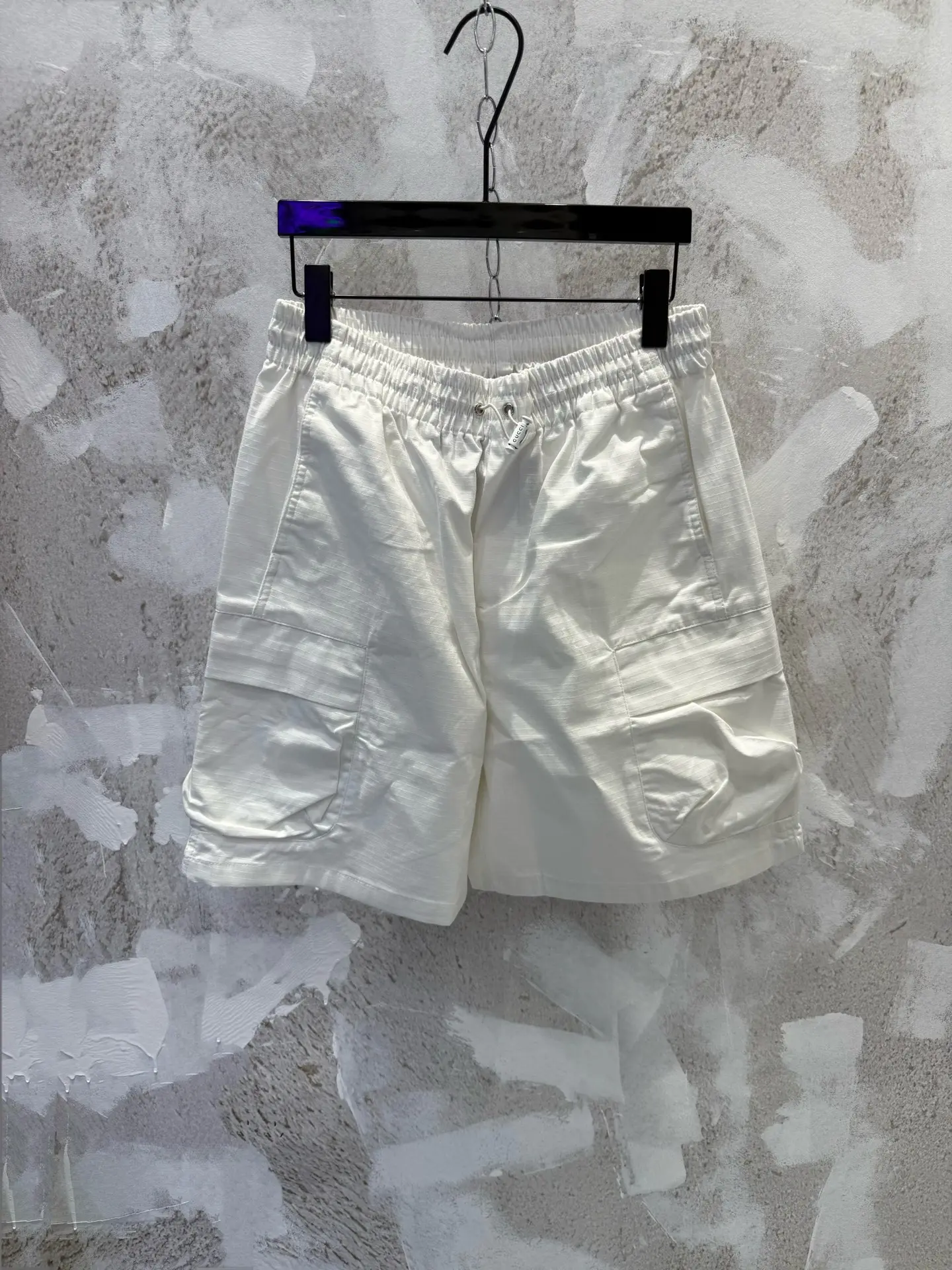 Logo-Print Drawstring Cargo Shorts D19513369