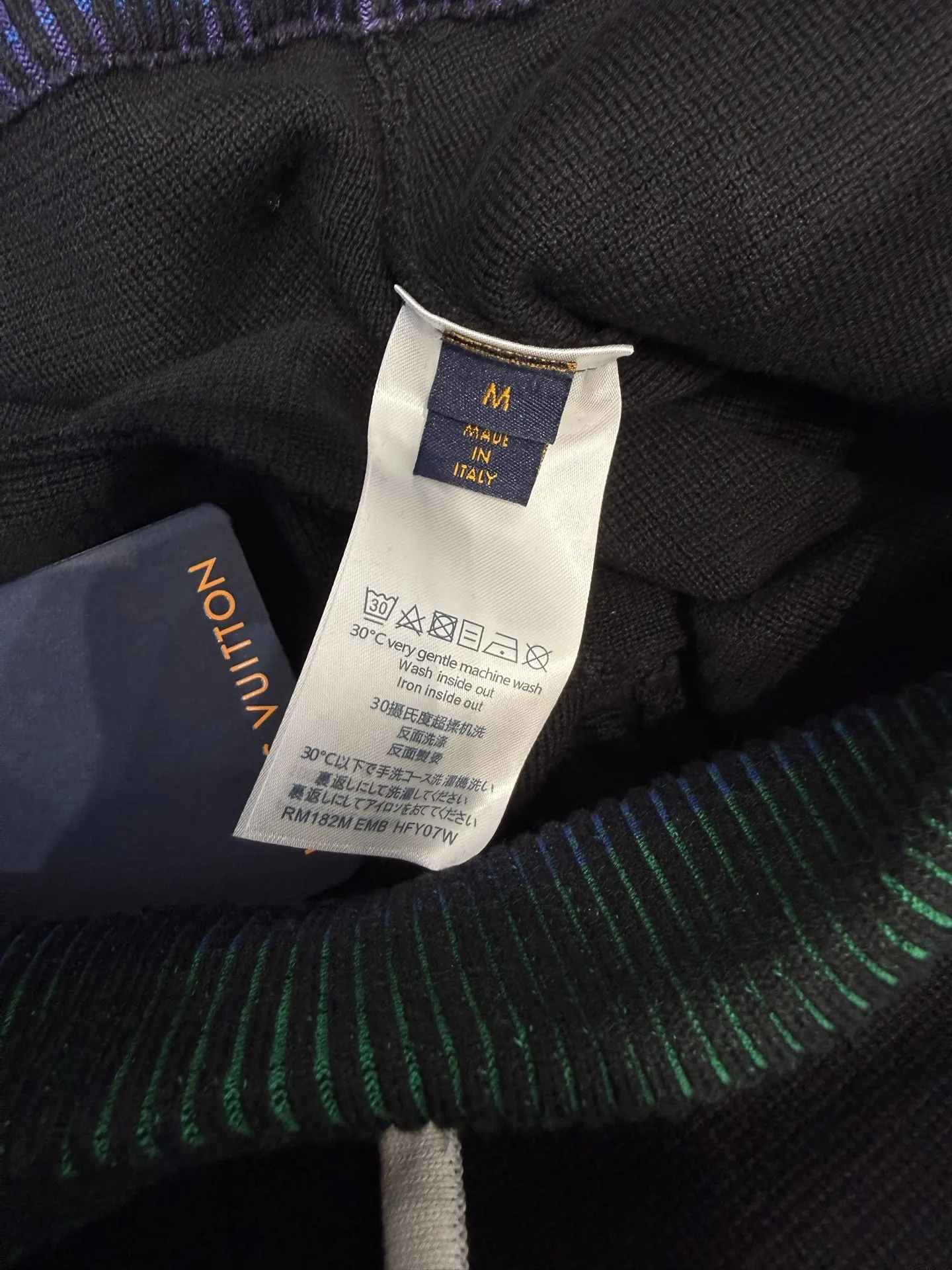 Logo Embroidered Cotton Knit Shorts D20019223 — view 9