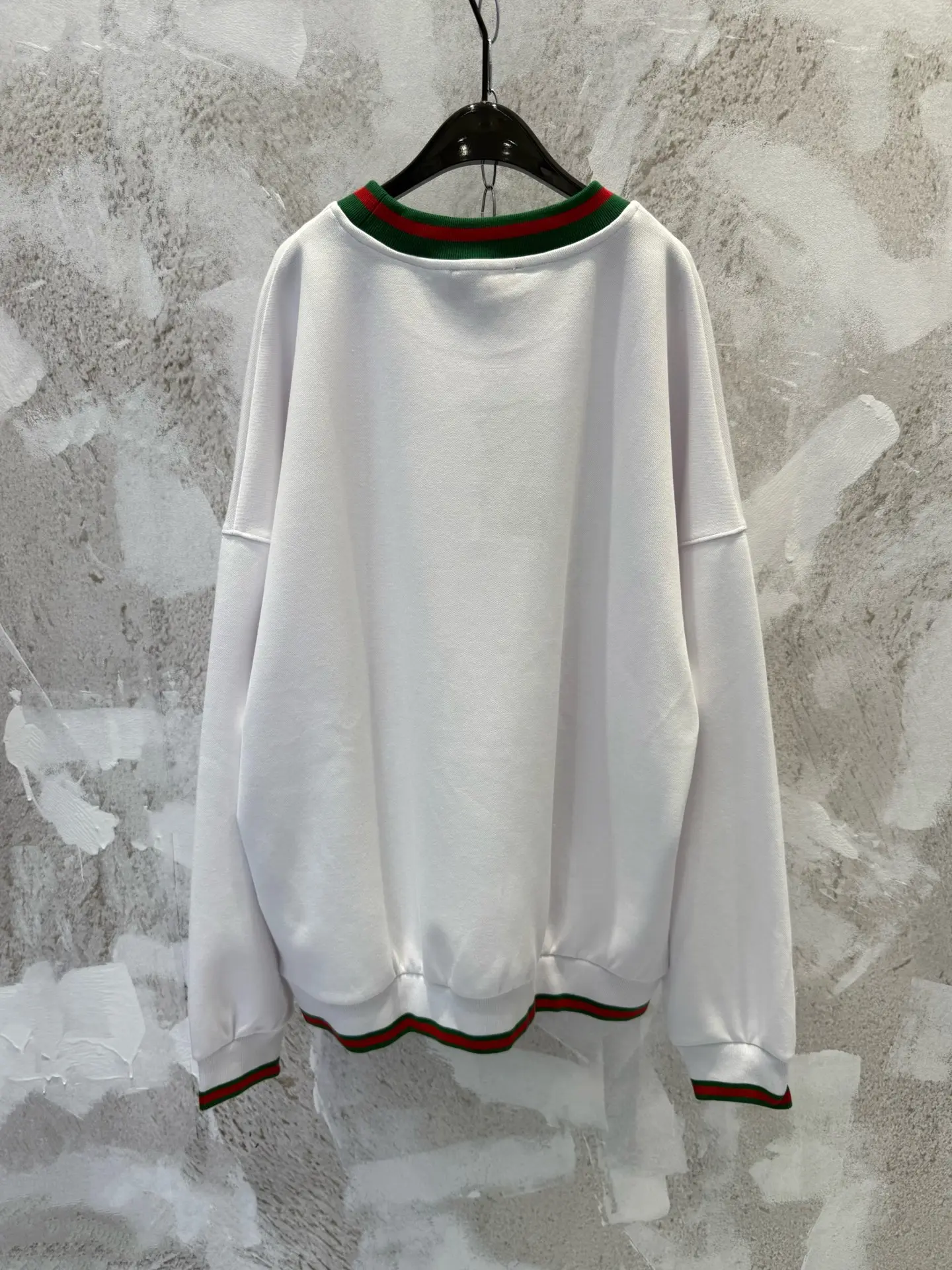Web Stripe Cotton-Piqué Sweatshirt D20013365 — view 2