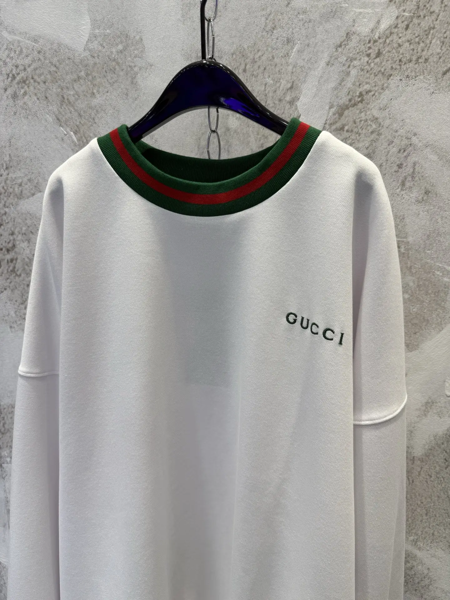 Web Stripe Cotton-Piqué Sweatshirt D20013365 — view 3
