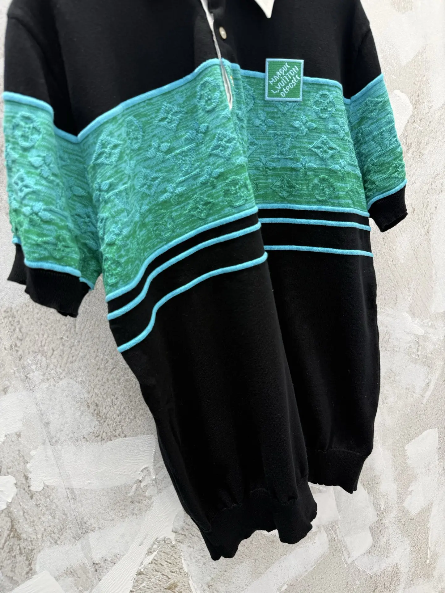 Monogram Gradient Jacquard Polo Shirt D20519222 — view 7
