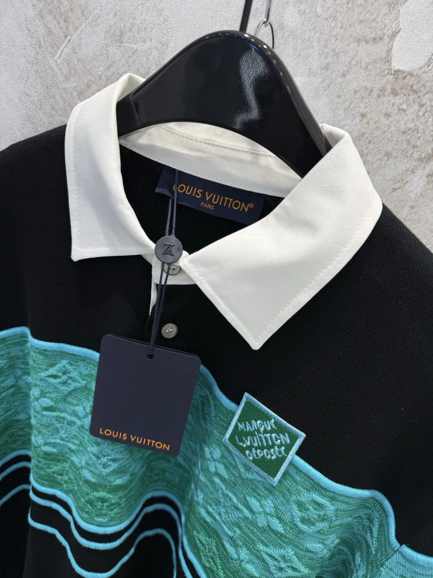 Monogram Gradient Jacquard Polo Shirt D20519222 — view 8