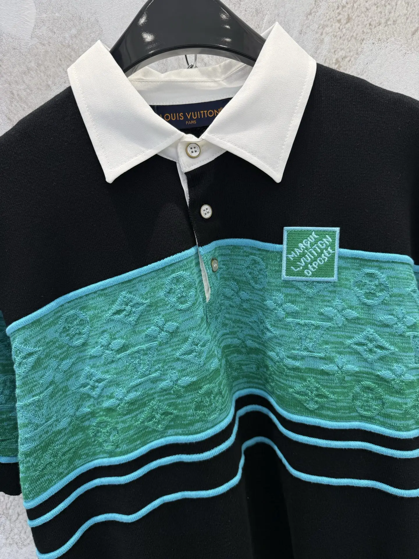 Monogram Gradient Jacquard Polo Shirt D20519222 — view 10
