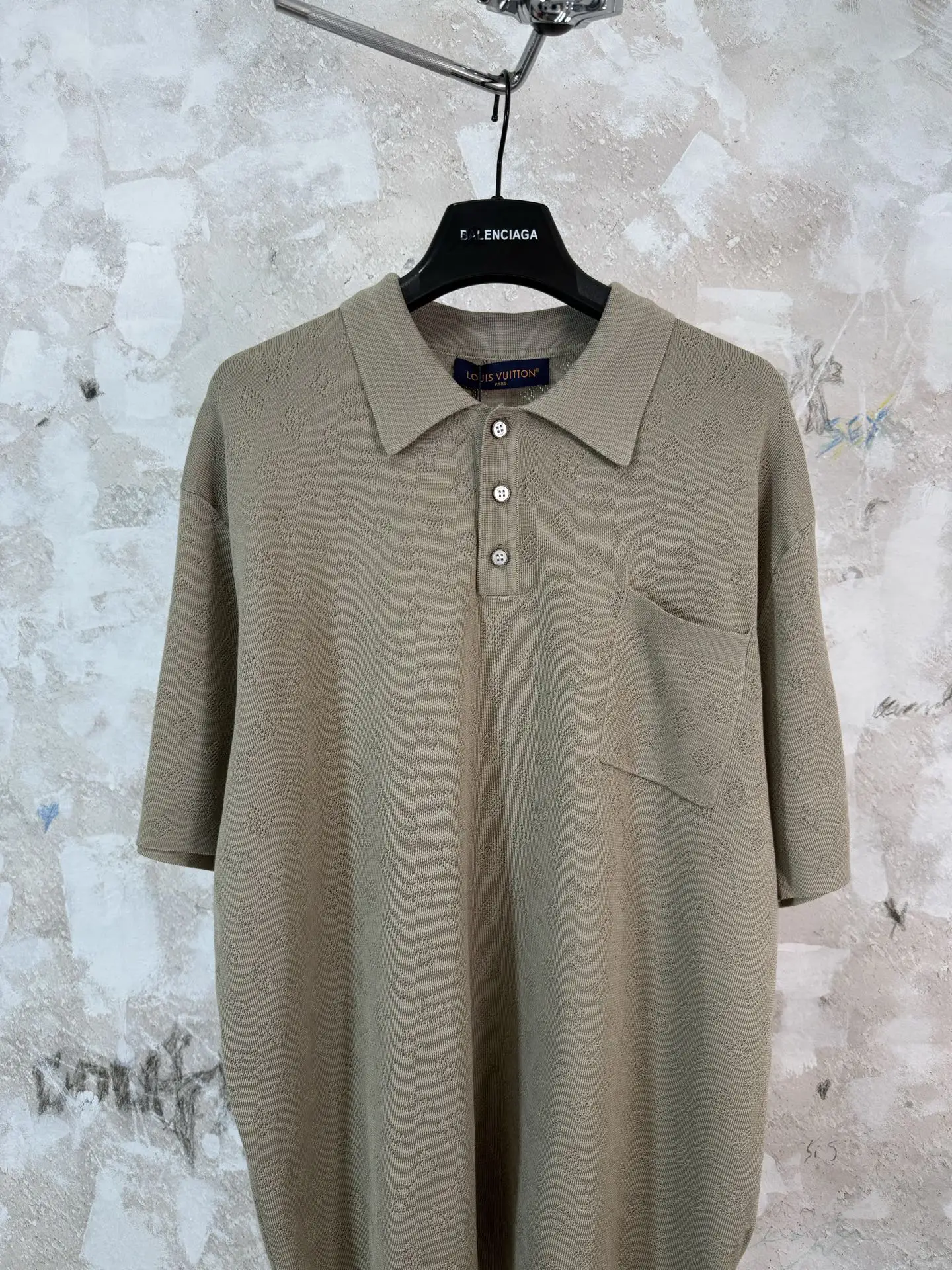 Monogram Open-Knit Mesh Polo Shirt D20519221 — view 3