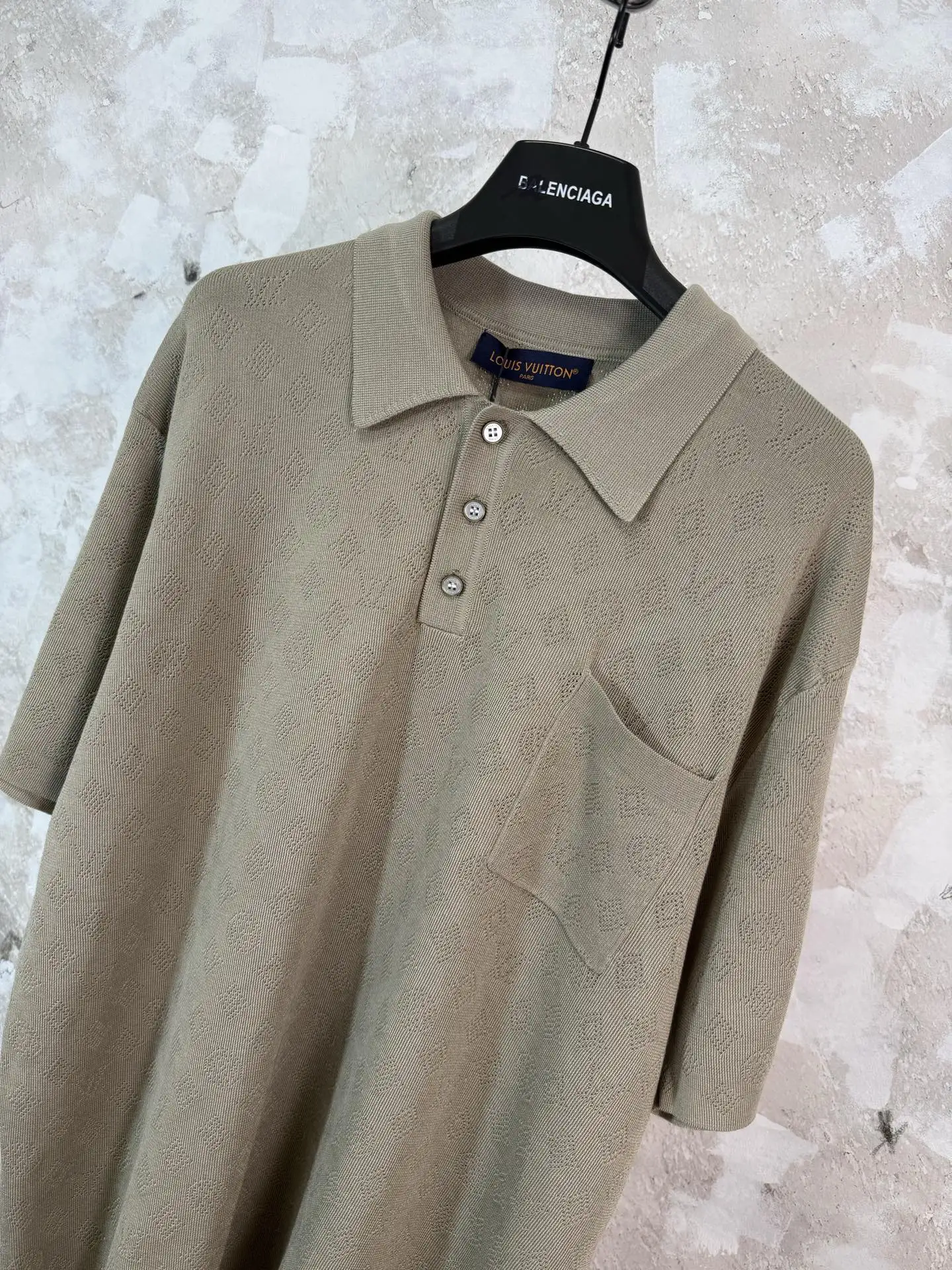 Monogram Open-Knit Mesh Polo Shirt D20519221 — view 5