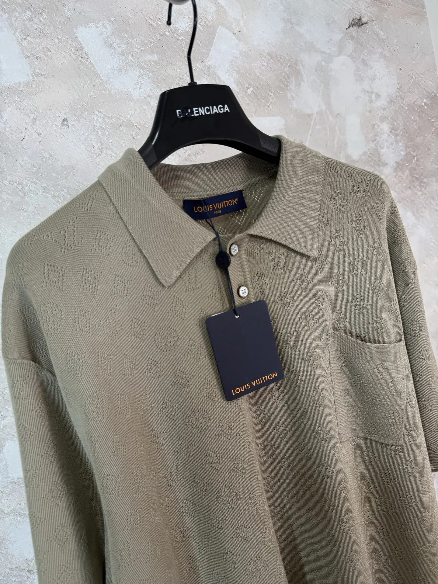 Monogram Open-Knit Mesh Polo Shirt D20519221 — view 6