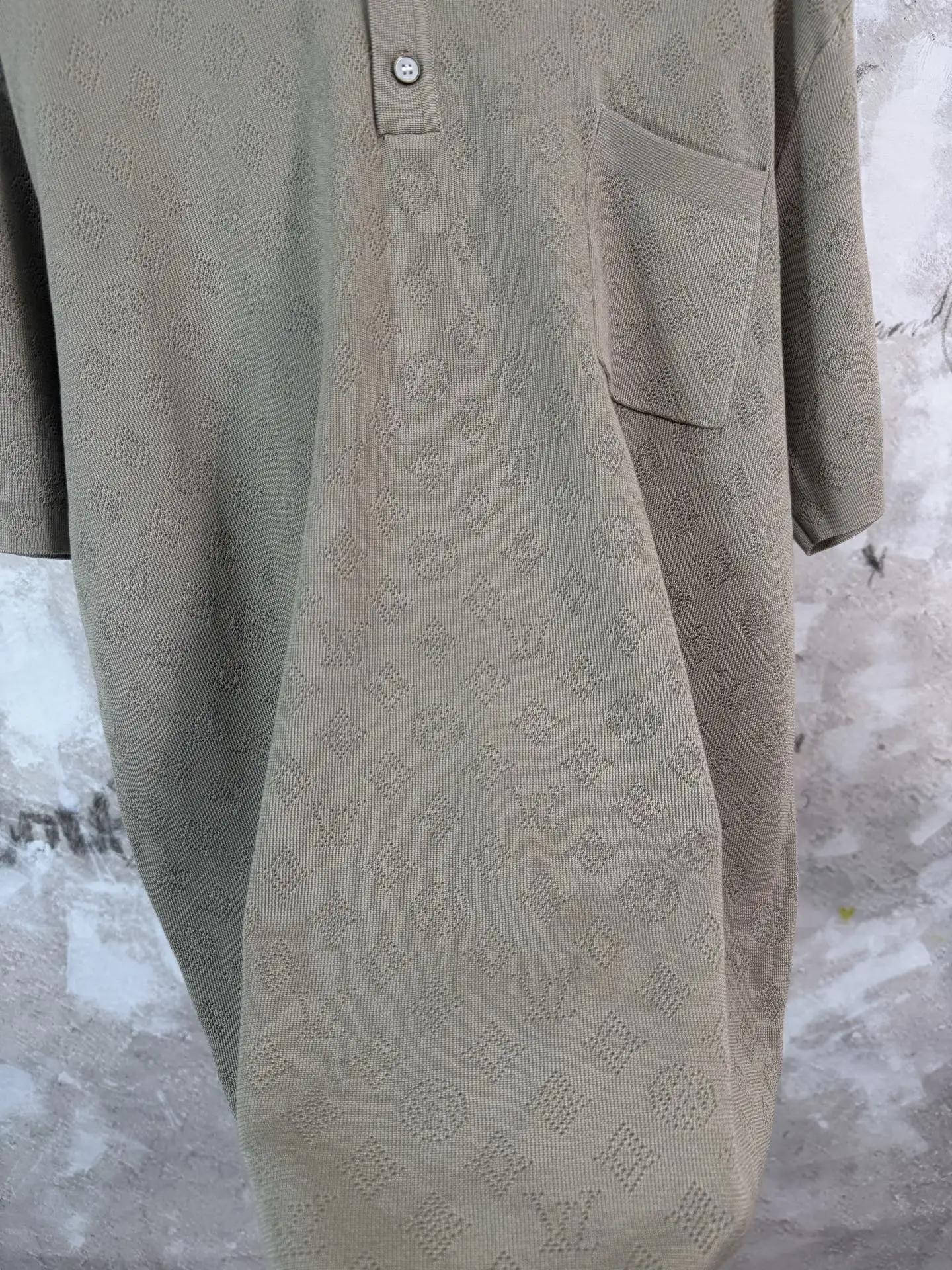 Monogram Open-Knit Mesh Polo Shirt D20519221 — view 11
