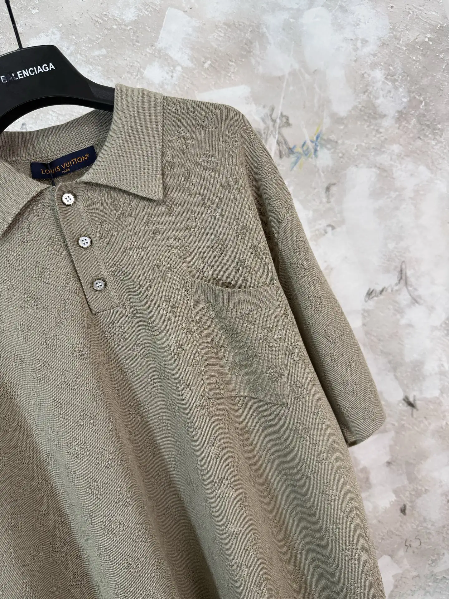 Monogram Open-Knit Mesh Polo Shirt D20519221 — view 12