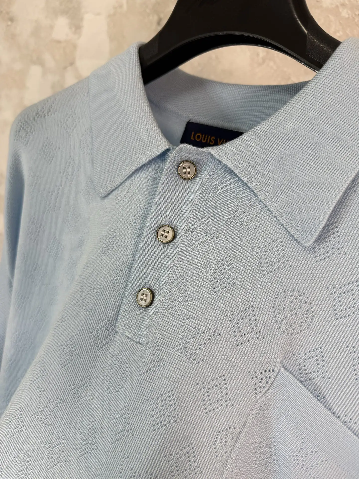 Monogram Open-Knit Polo Shirt D20519220 — view 6