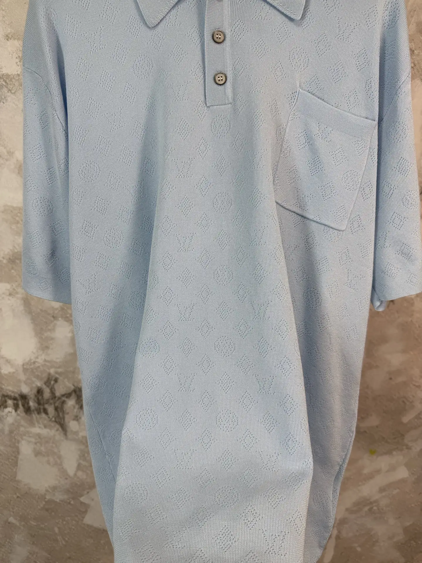 Monogram Open-Knit Polo Shirt D20519220 — view 7