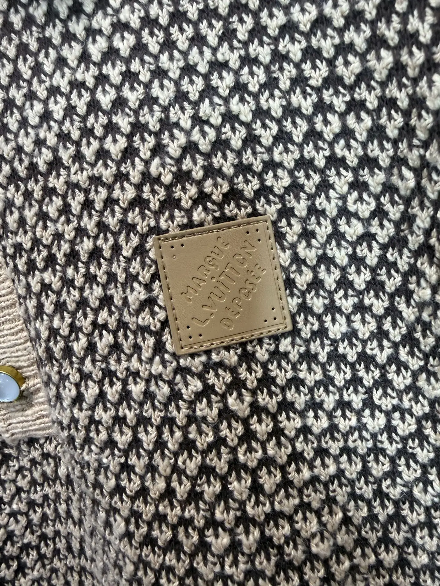 Logo-Patch Jacquard Knit Polo Shirt D20519229 — view 12