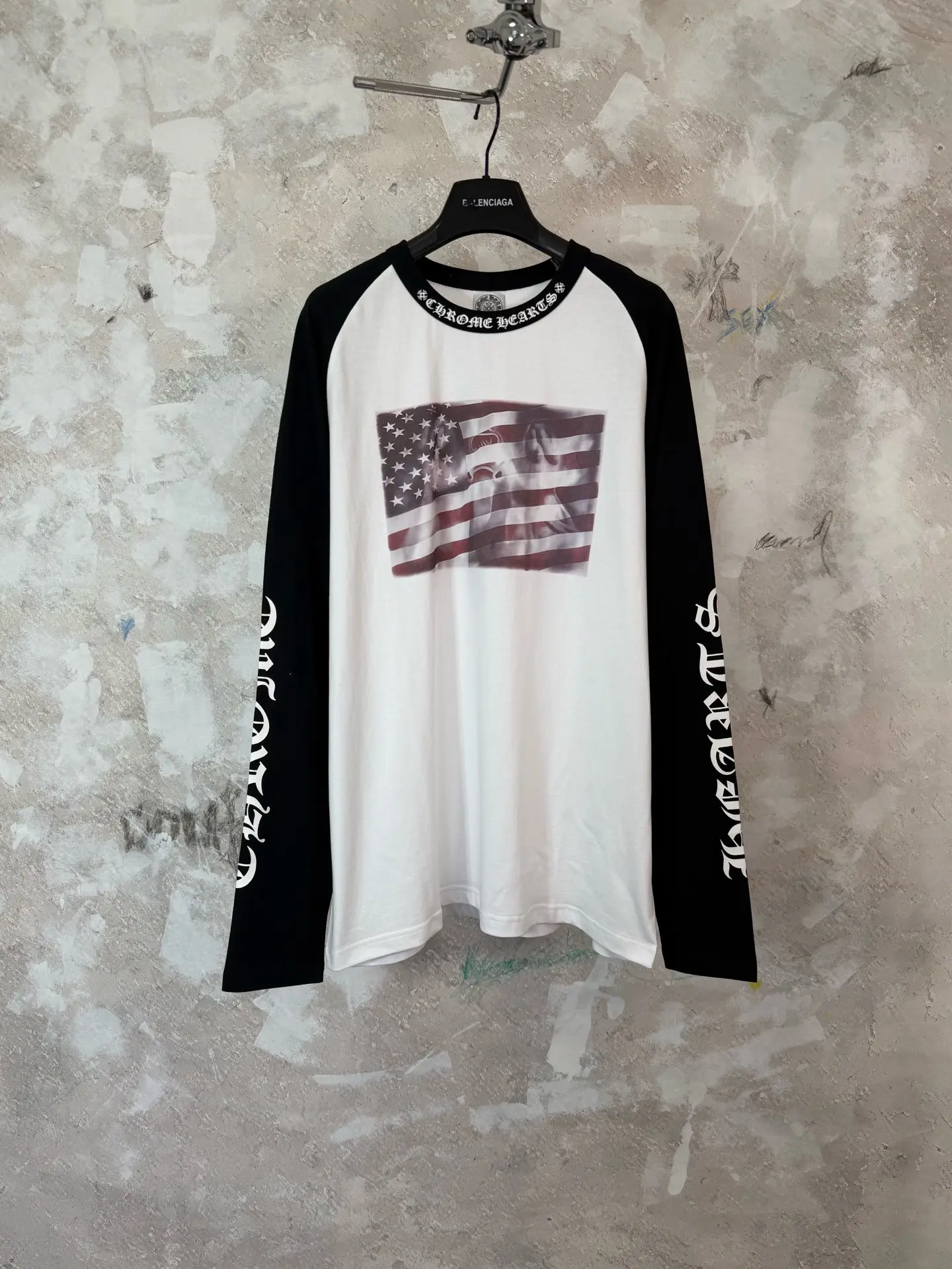 Chrome Hearts Flag Print Long-Sleeve T-Shirt D21519210