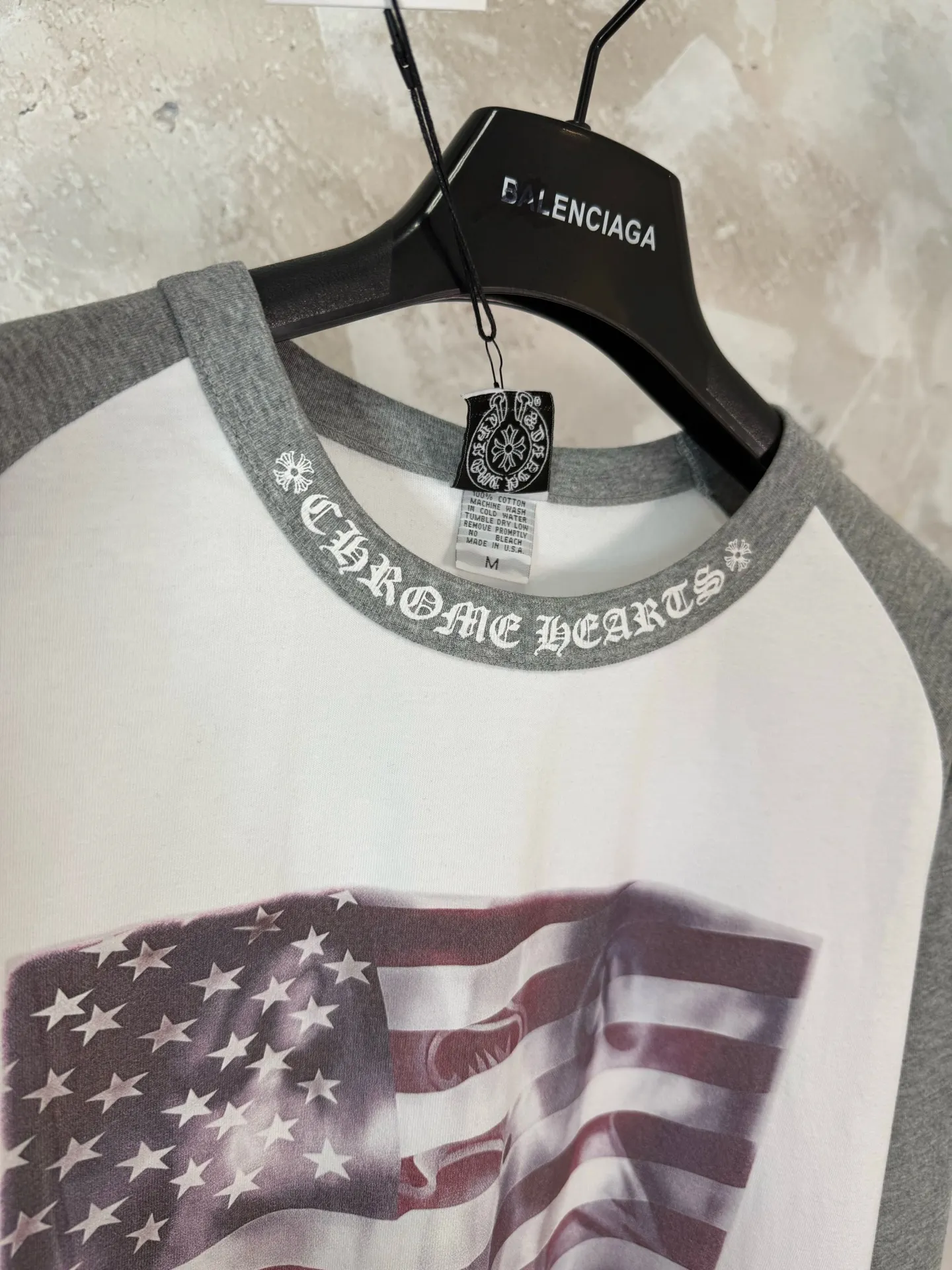 Flag Print Raglan Long-Sleeve T-Shirt D21519209 — view 5