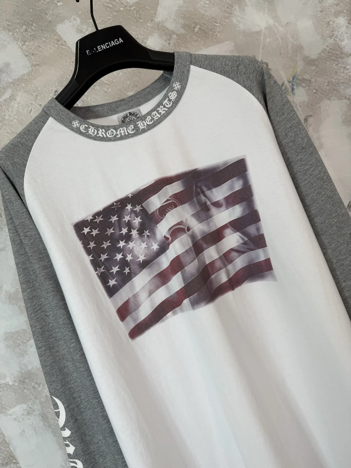 Flag Print Raglan Long-Sleeve T-Shirt D21519209 — view 6