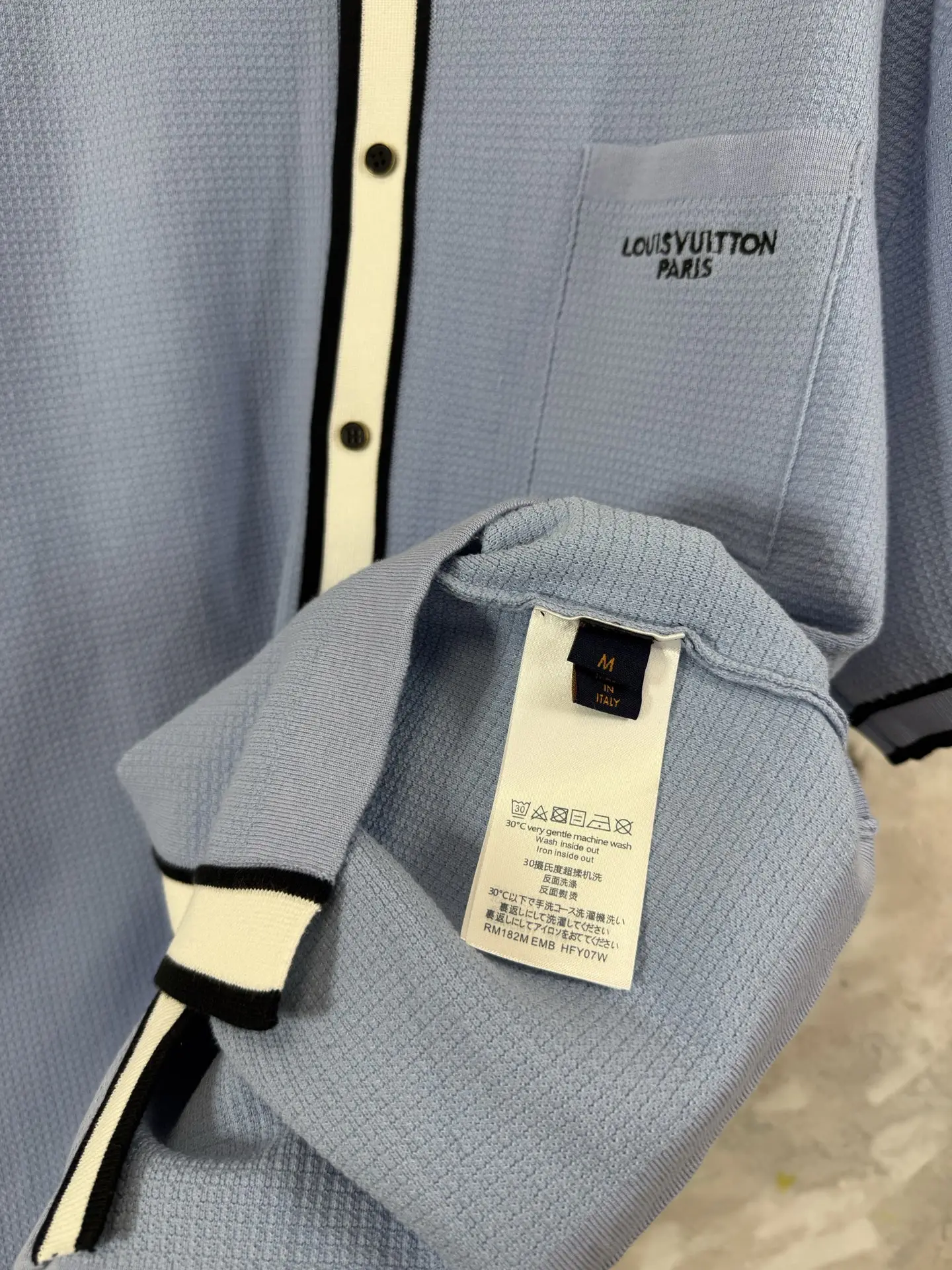 Waffle-Knit Cotton Polo Shirt D22519217 — view 9