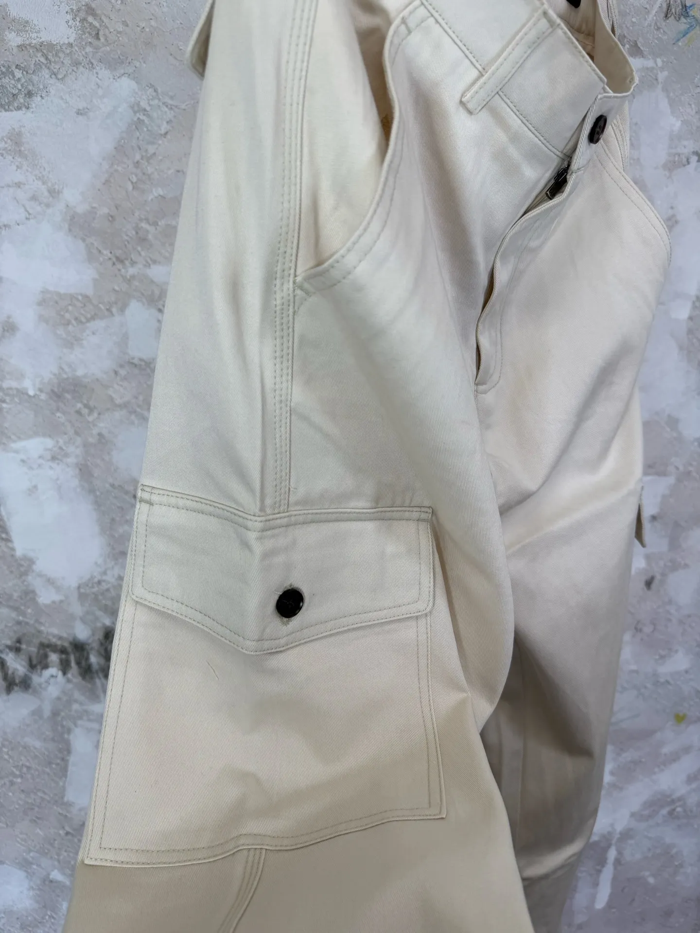 Straight-Leg Cotton and Linen-Blend Cargo Trousers D23519215 — view 8