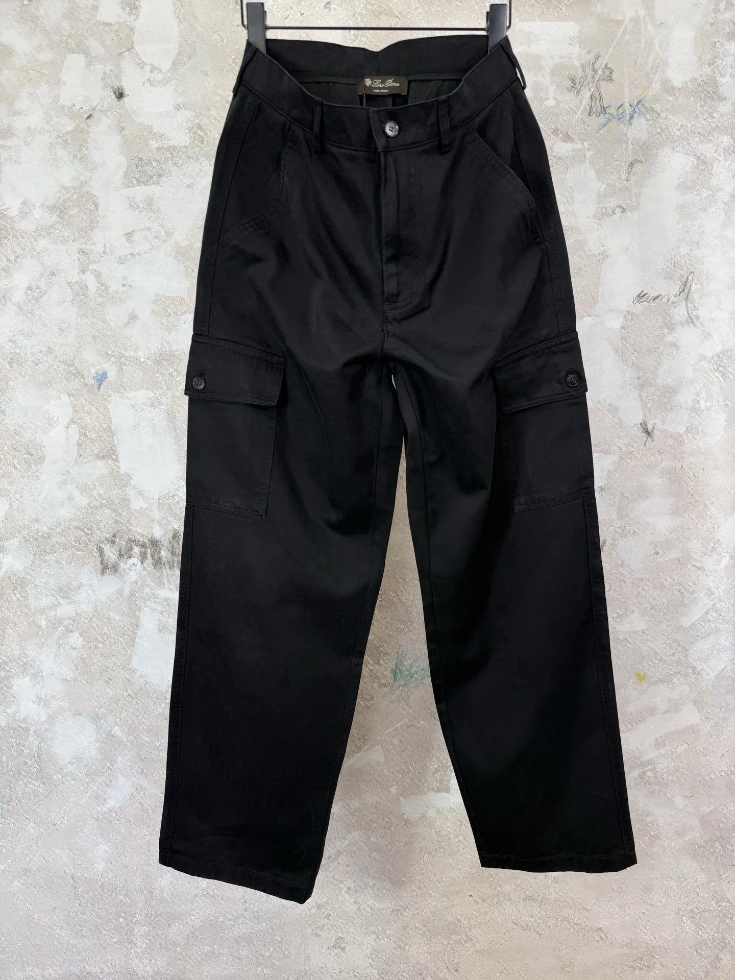 Bizen Cotton-Linen Straight-Leg Cargo Trousers D23519214 — view 3