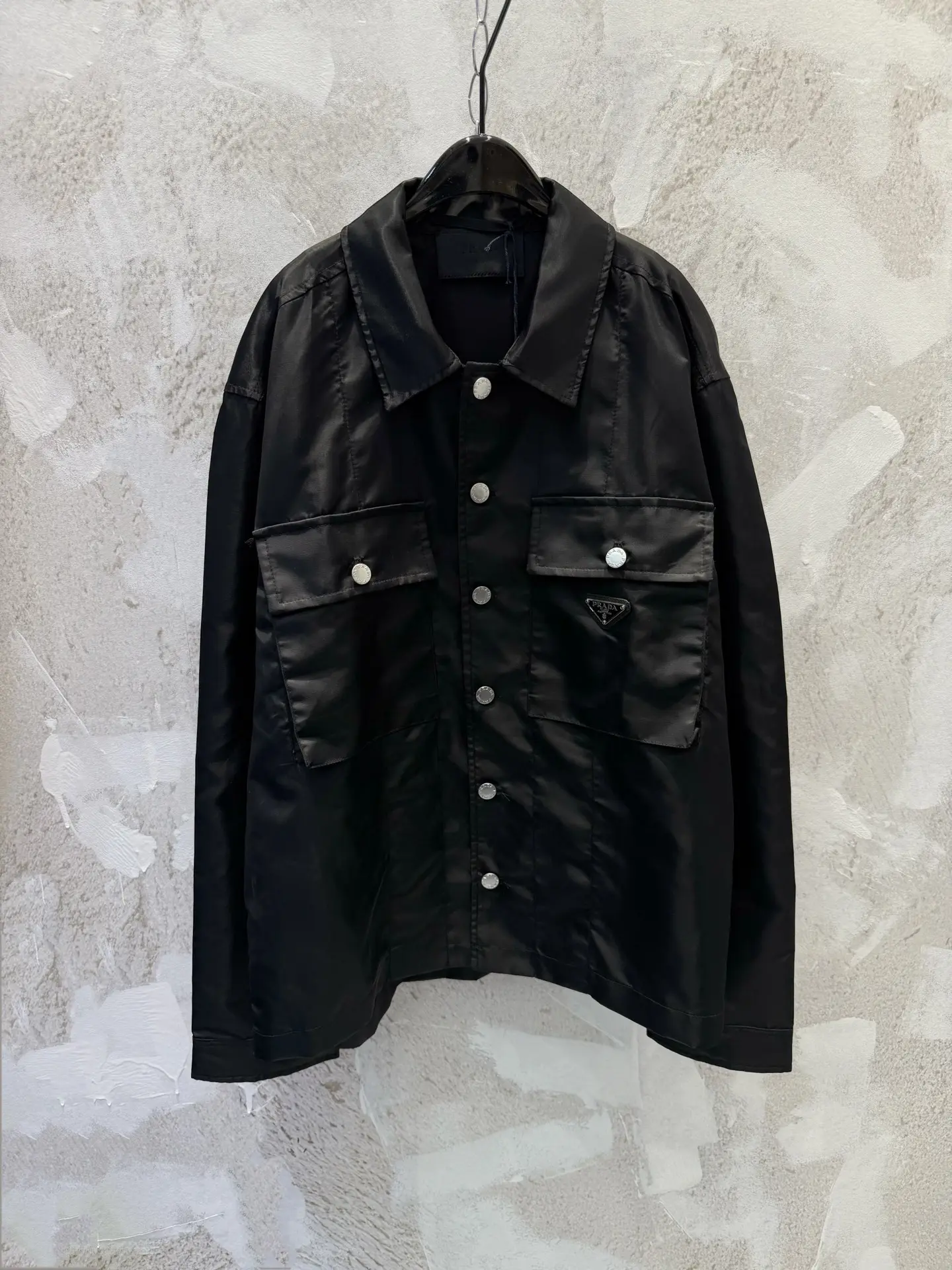 Logo-Plaque Re-Nylon Utility Overshirt D23513358