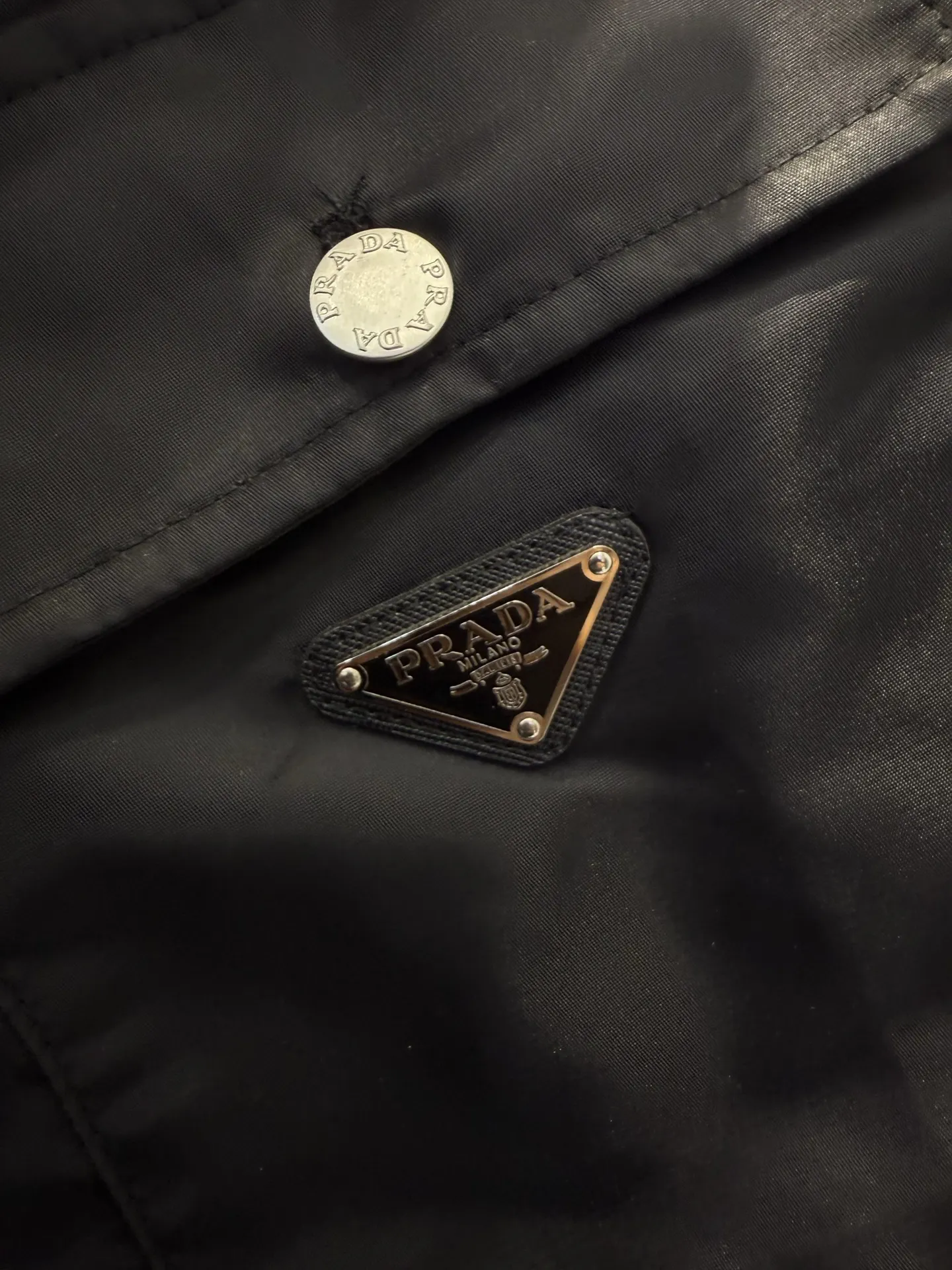 Logo-Plaque Re-Nylon Utility Overshirt D23513358 — view 7