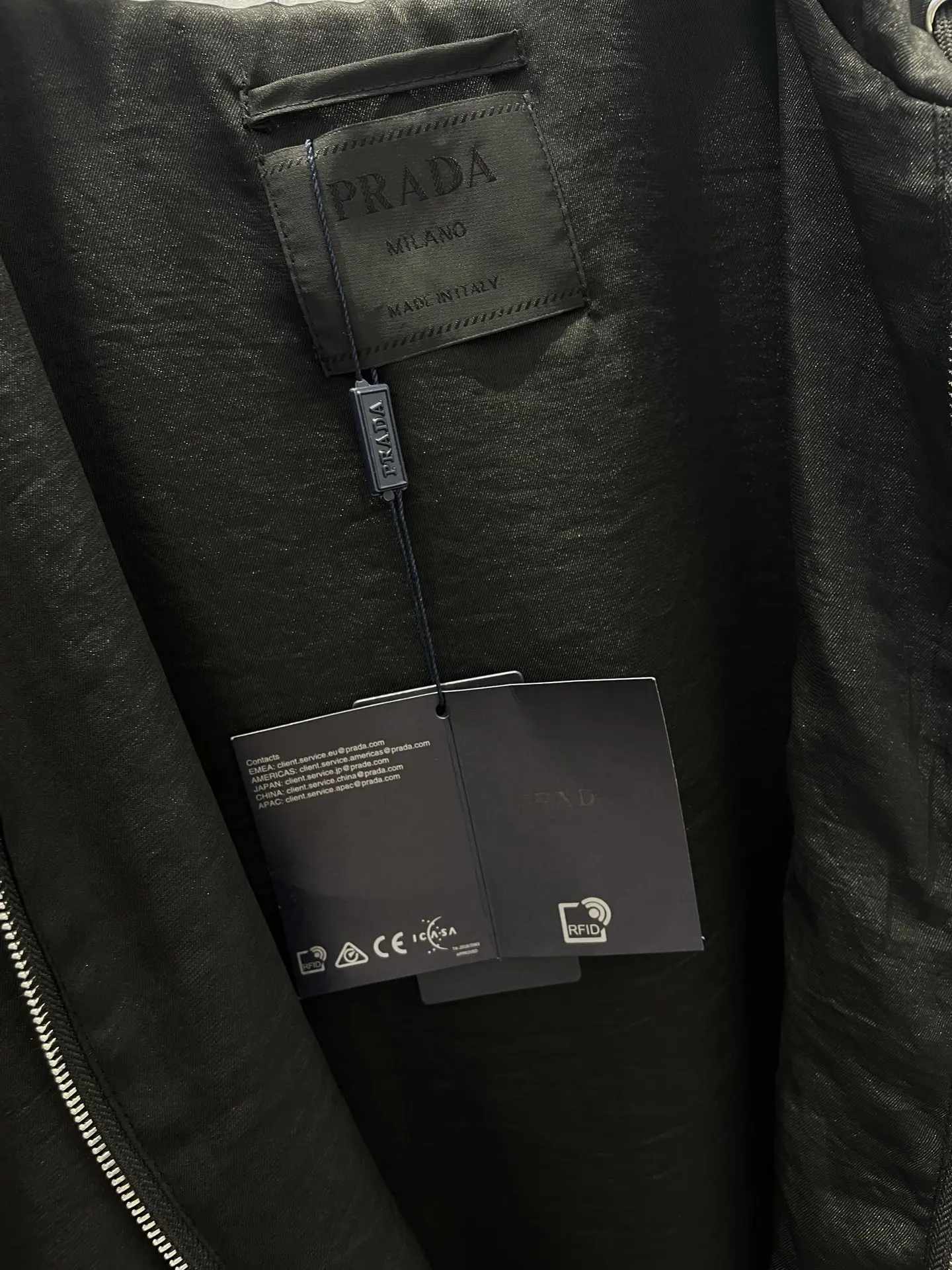 Logo-Print Silk-Blend Hooded Zip-Up Jacket D25813360 — view 7
