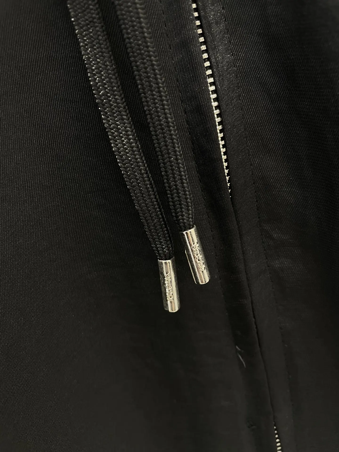 Logo-Print Silk-Blend Hooded Zip-Up Jacket D25813360 — view 8