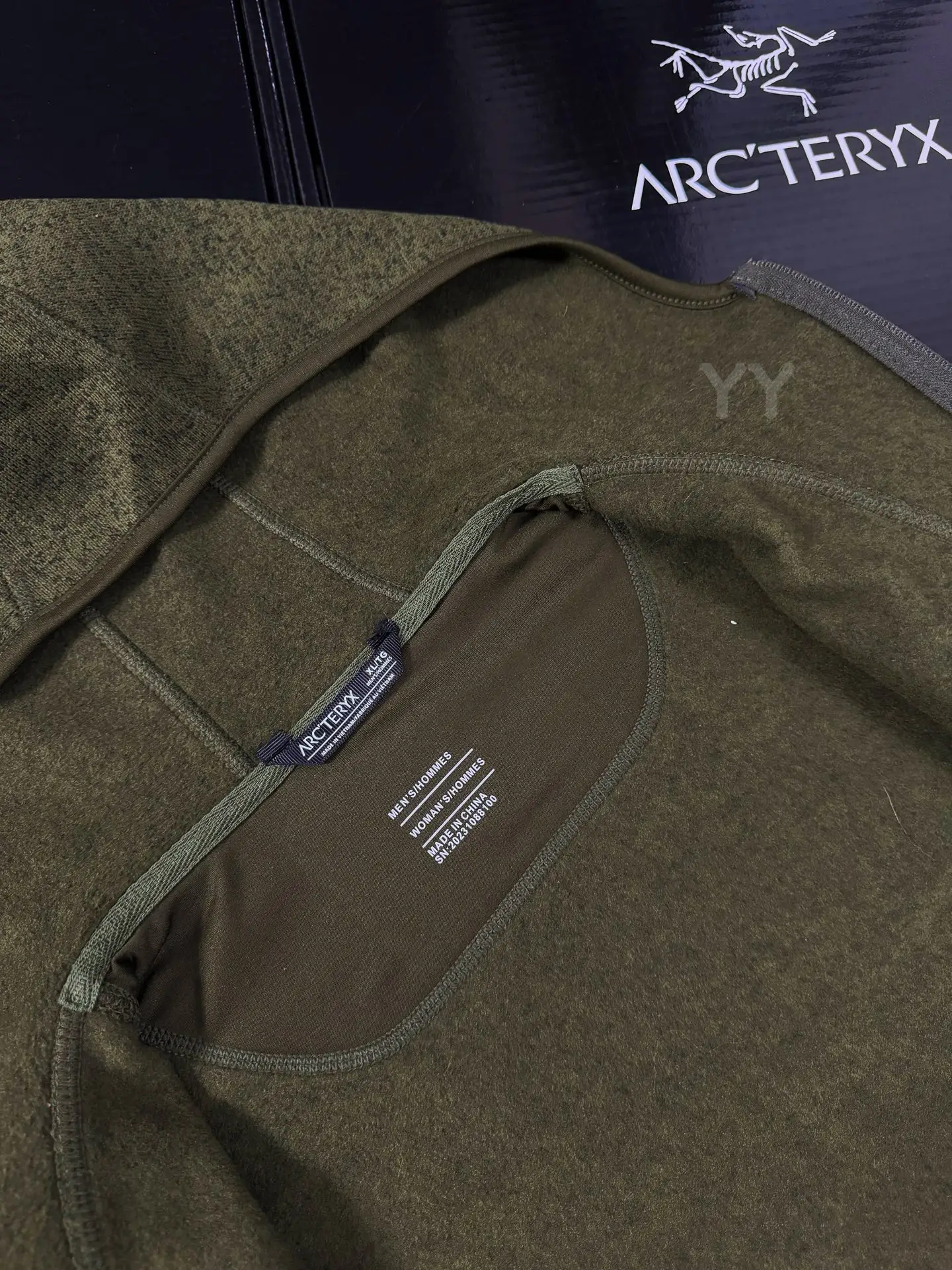 Covert Wool-Blend Fleece Hooded Jacket D26020654 — view 7