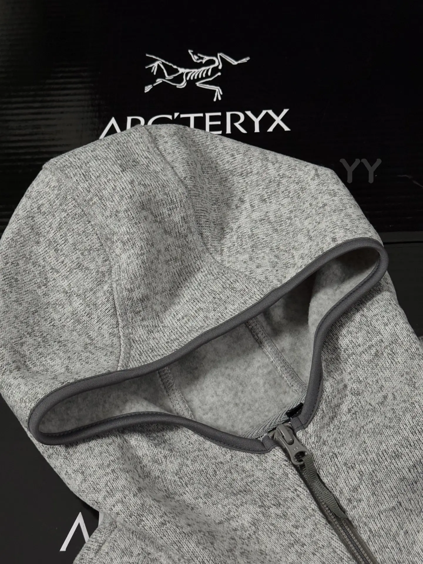 Covert Wool-Blend Hooded Fleece Jacket D26020734 — view 2