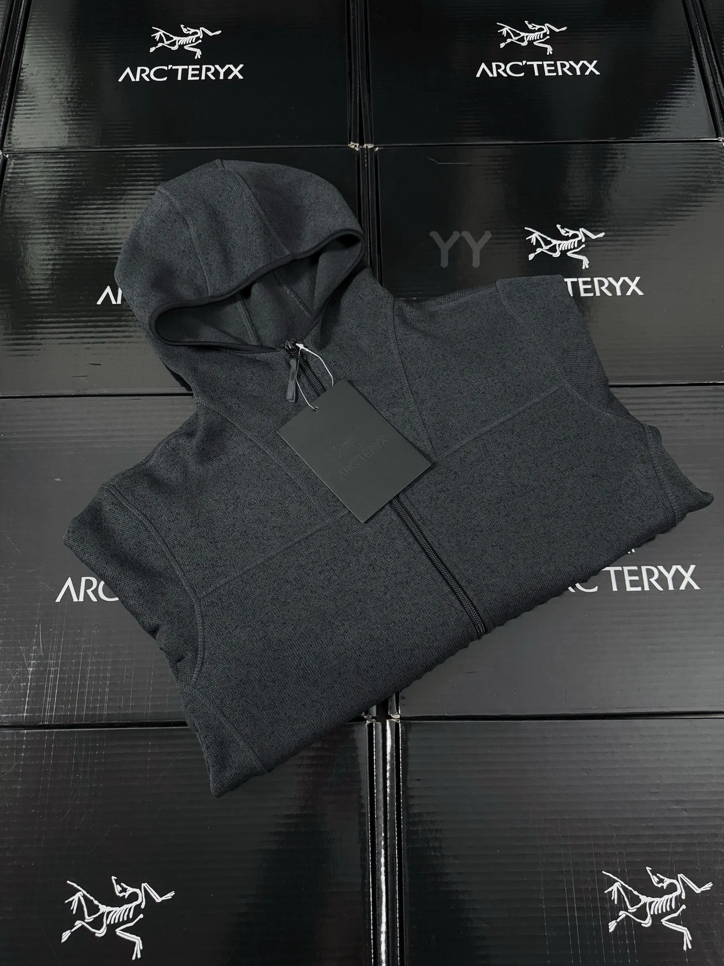 Covert Wool-Blend Fleece Hooded Jacket D26020652 — view 9