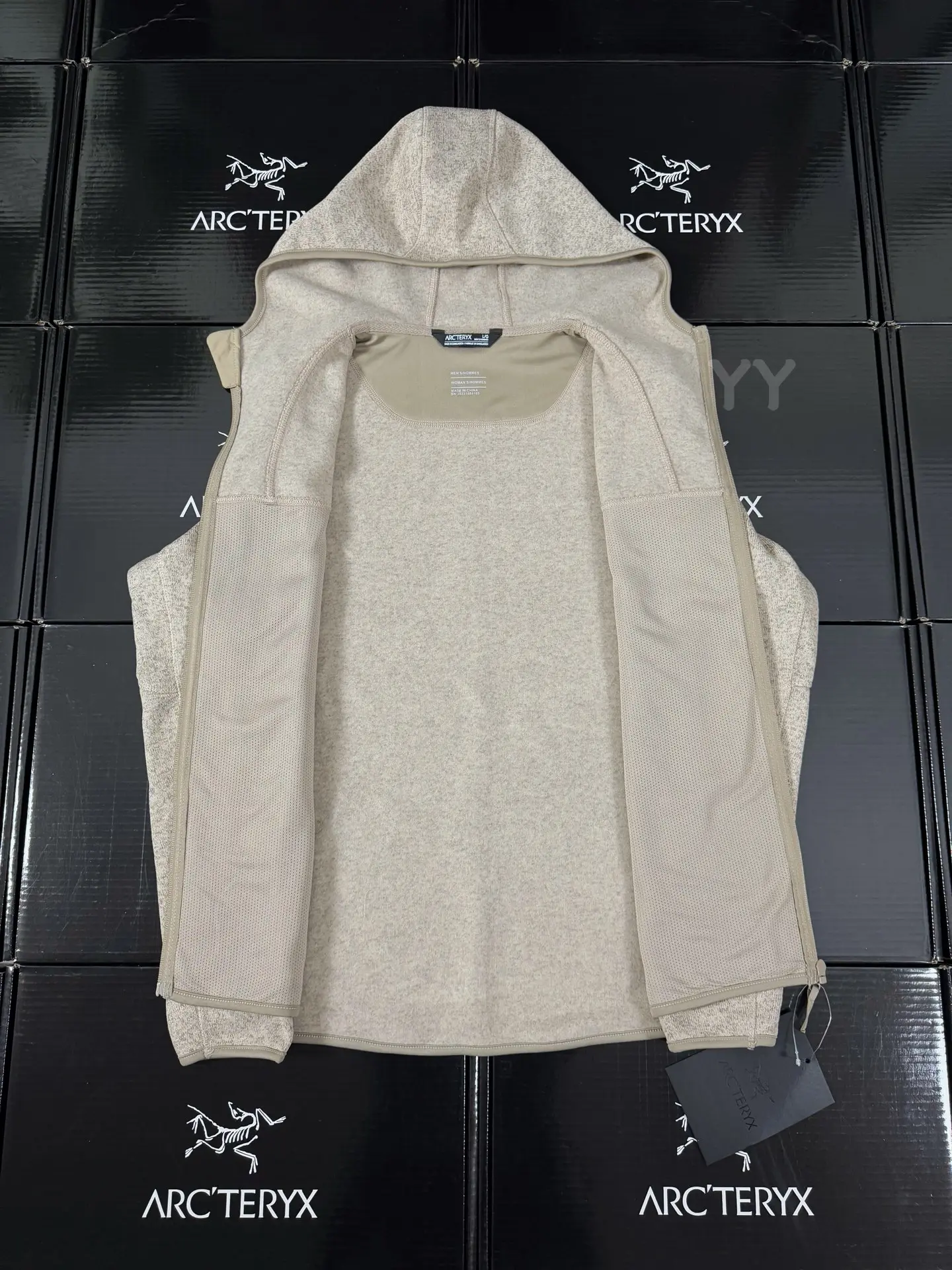 Covert Wool-Blend Fleece Hooded Jacket D26020651 — view 2